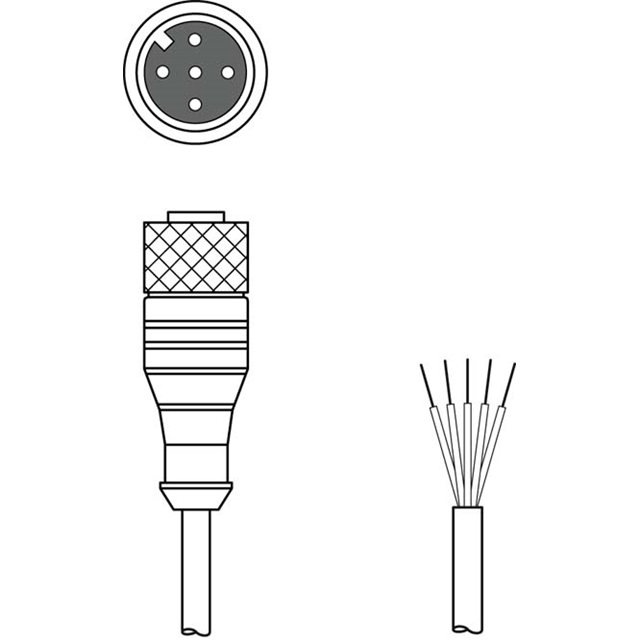 Leuze KD S-M12-5A-P1-100 electronic component product image