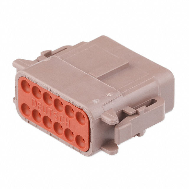 TE Connectivity Deutsch Connectors DTM06-12SD electronic component product image