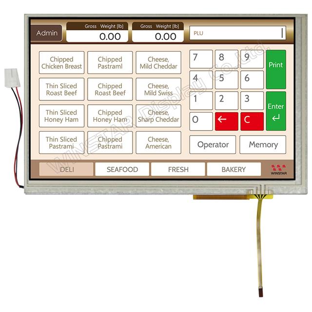 Winstar Display WF70A6TIAGDNT0 electronic component product image