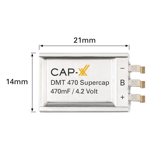CAP-XX Ltd Supercapacitors DMT334R2S474M3DTA0 electronic component product image