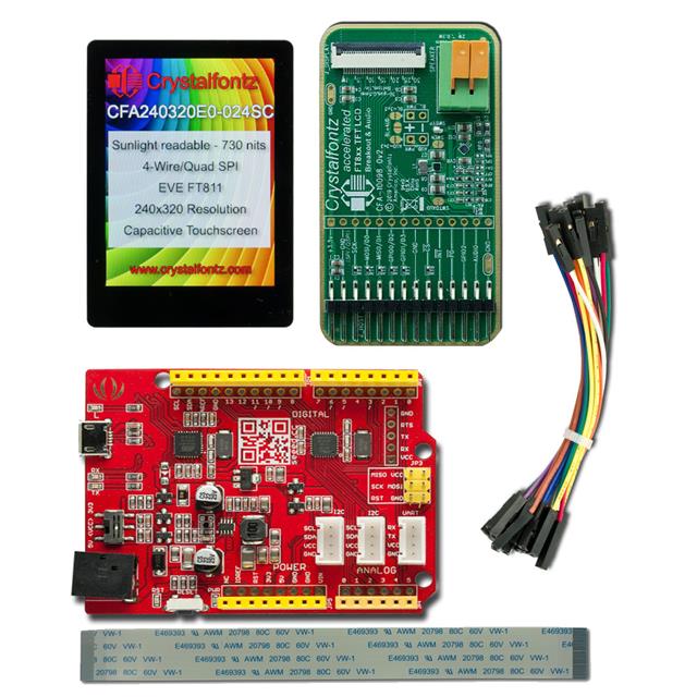 Crystalfontz CFA240320E0-024SC-KIT electronic component product image