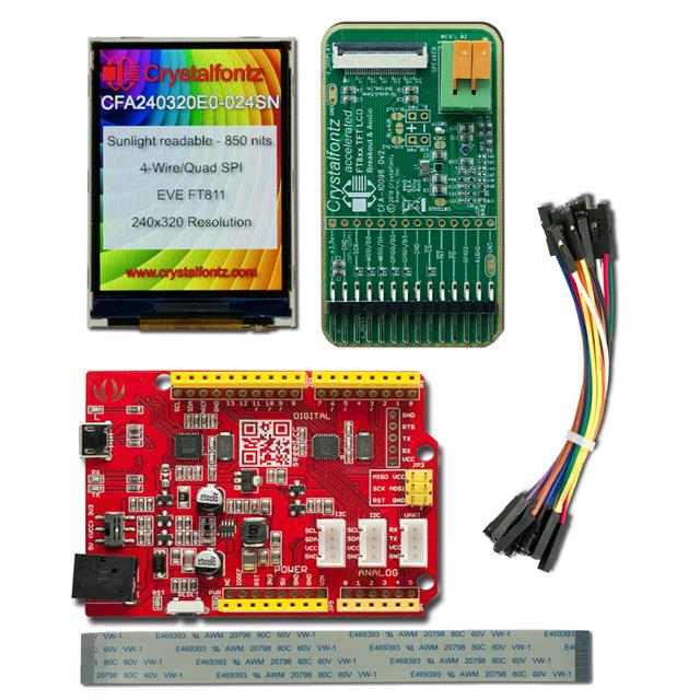 Crystalfontz CFA240320E0-024SN-KIT electronic component product image