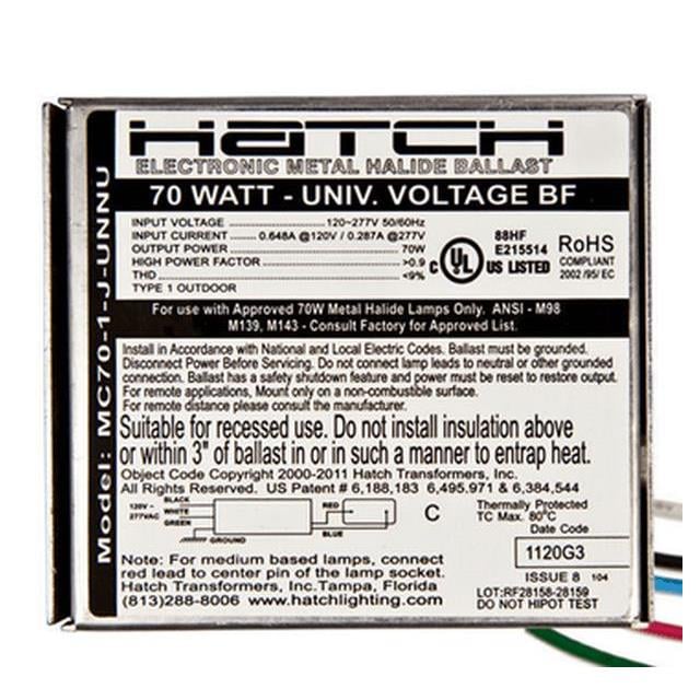 Hatch Lighting MC70-1J-UNNU electronic component product image