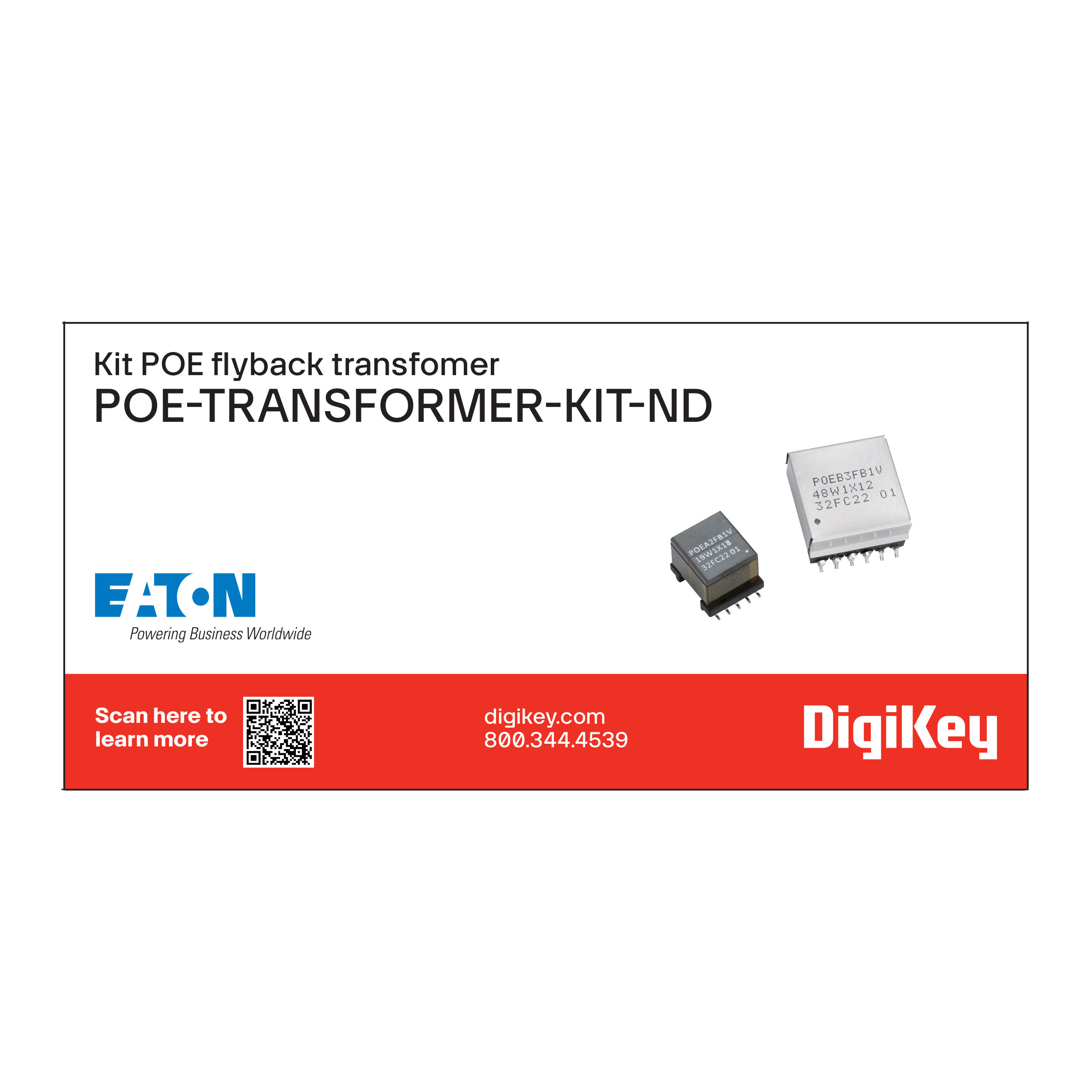Eaton - Electronics Division POE-TRANSFORMER electronic component product image