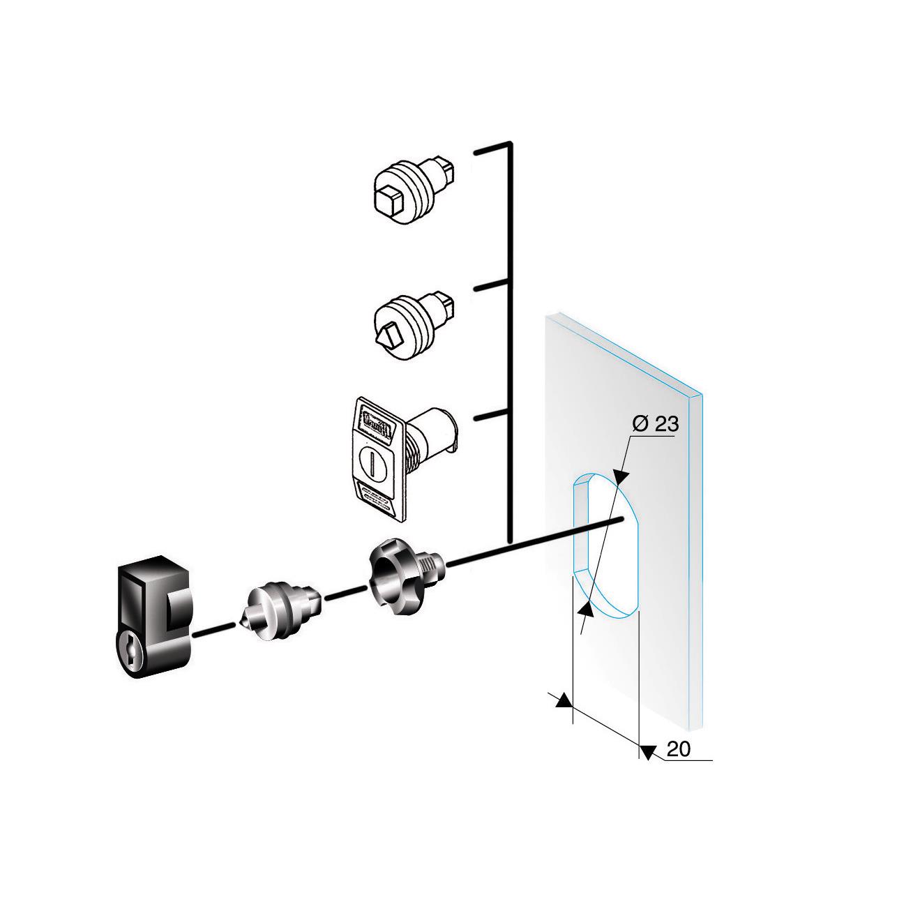 Schneider Electric NSYTC8CRN electronic component product image