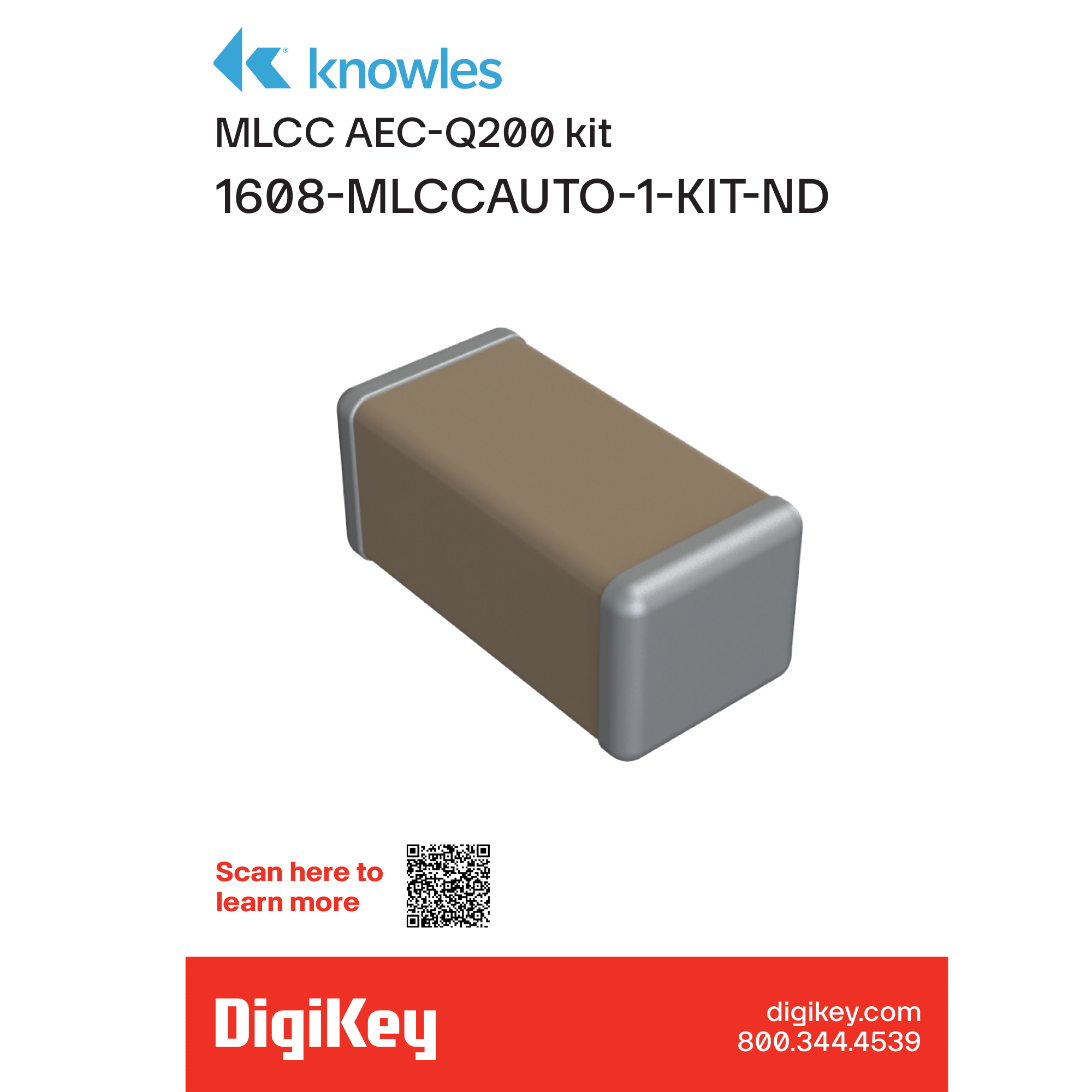 Knowles Syfer MLCCAUTO-1 electronic component product image