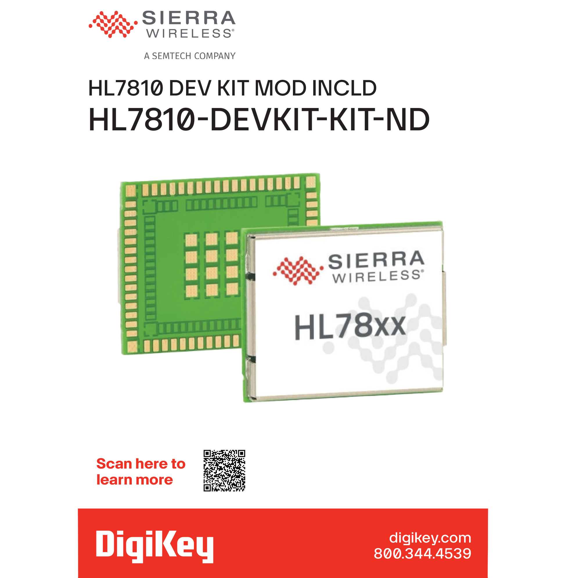 Sierra Wireless HL7810-DEVKIT electronic component product image