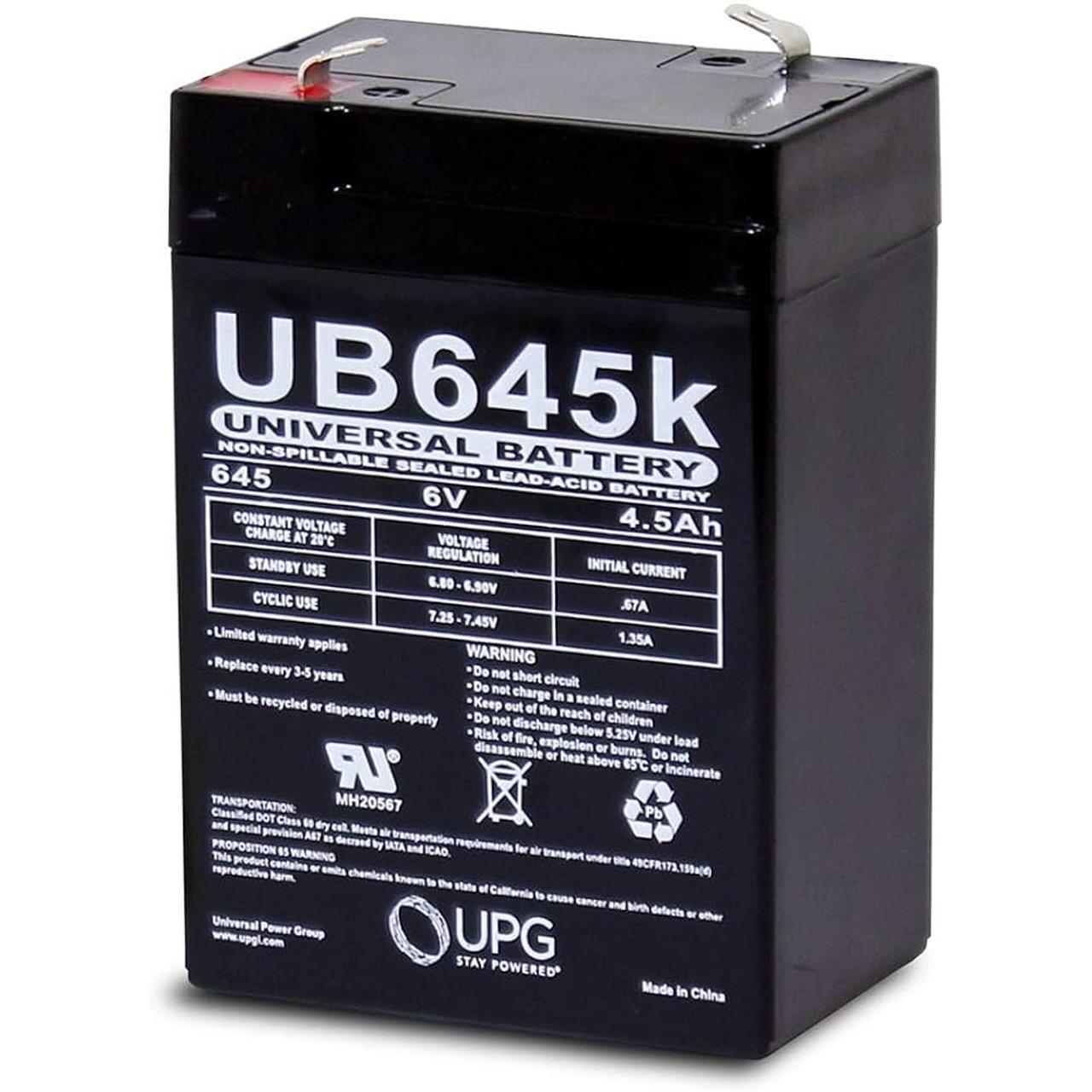 Universal Battery UB645 electronic component product image