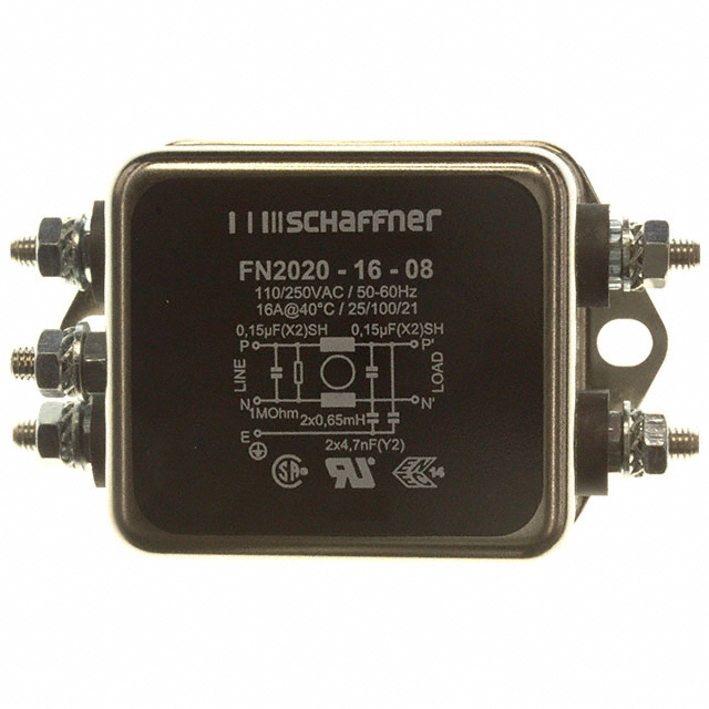 TE Connectivity Schaffner FN2020-16-08 electronic component product image