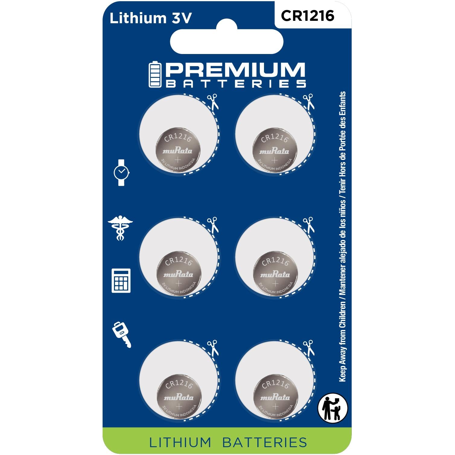 Premium Batteries PB-CR1216 BP/6 electronic component product image