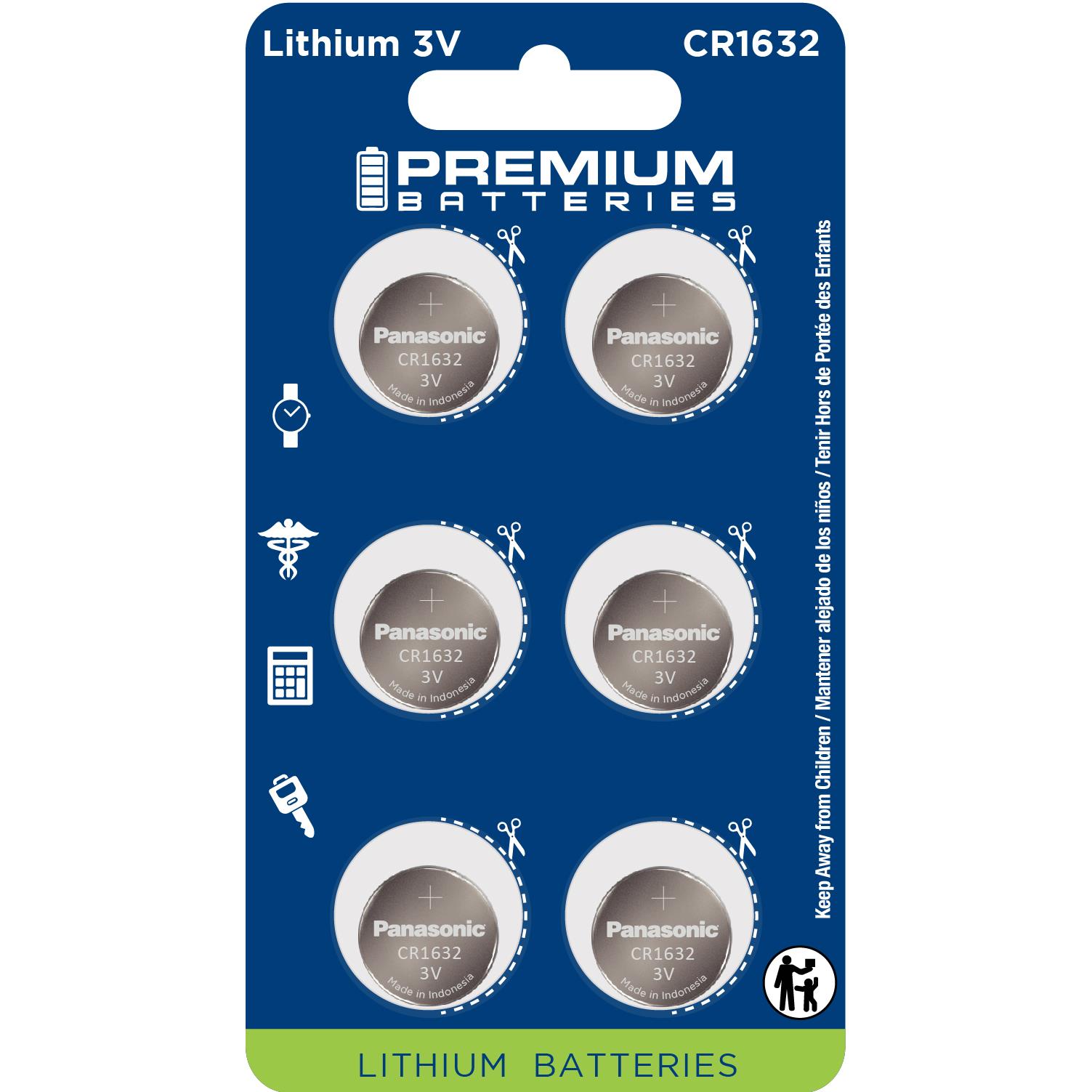Premium Batteries PB-CR1632 BP/6 electronic component product image