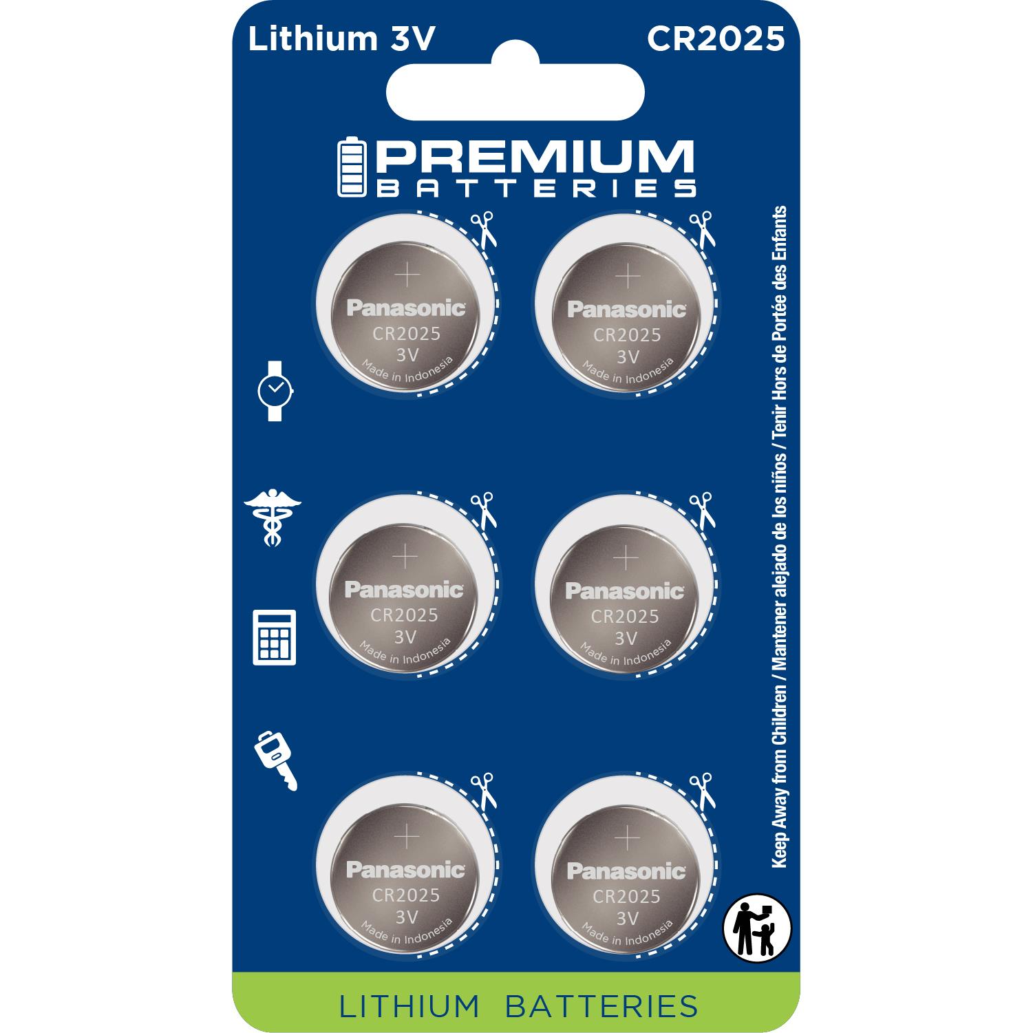 Premium Batteries PB-CR2025 BP/6 electronic component product image