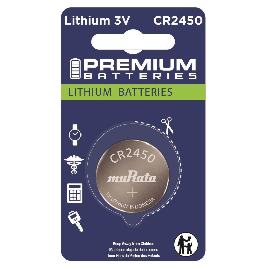 Premium Batteries PB-CR2450 BP/1 electronic component product image