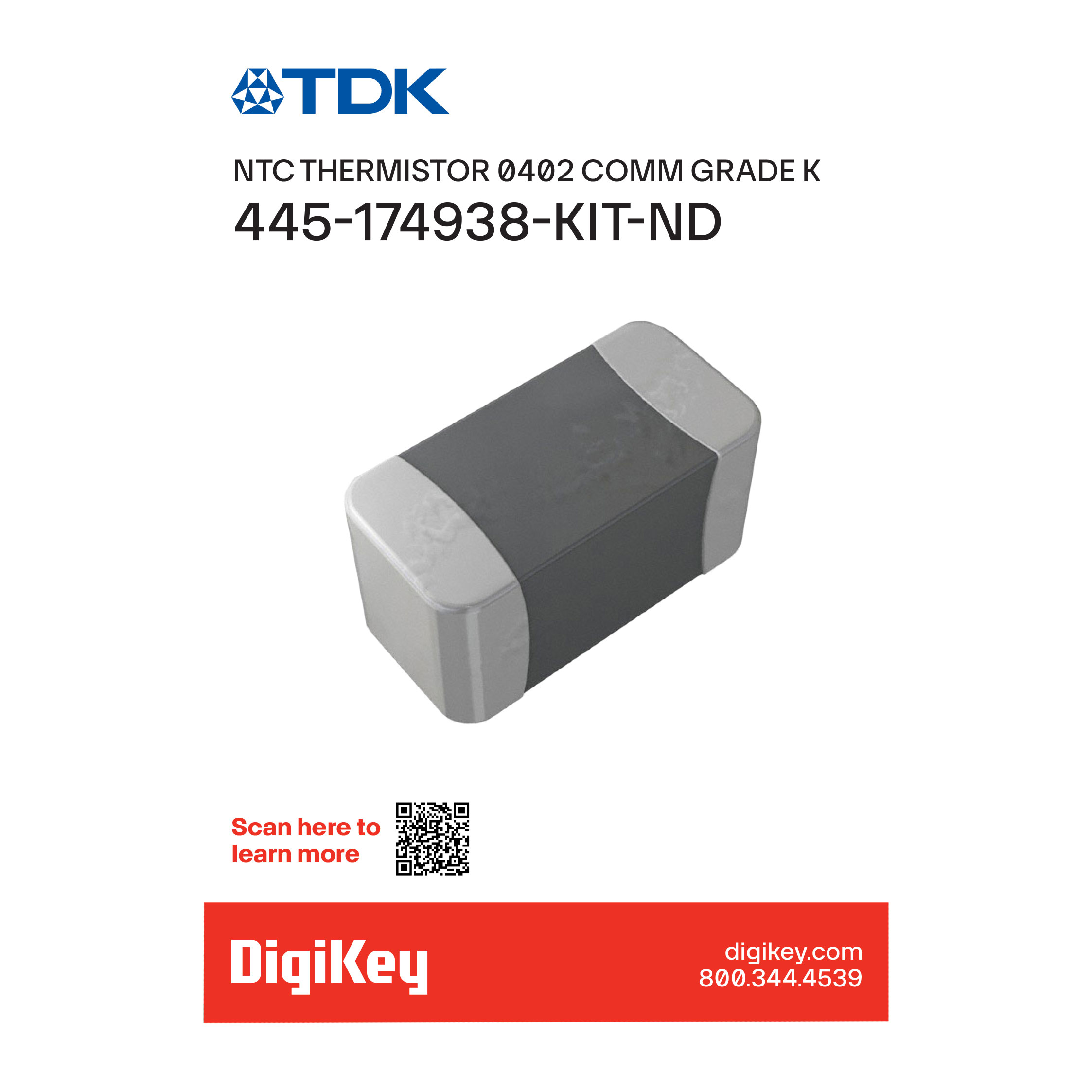 TDK NTC0402-KIT electronic component product image