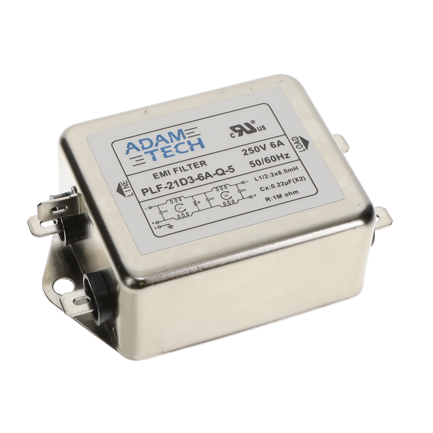 Adam Tech PLF-21D3-6A-Q-5 electronic component product image