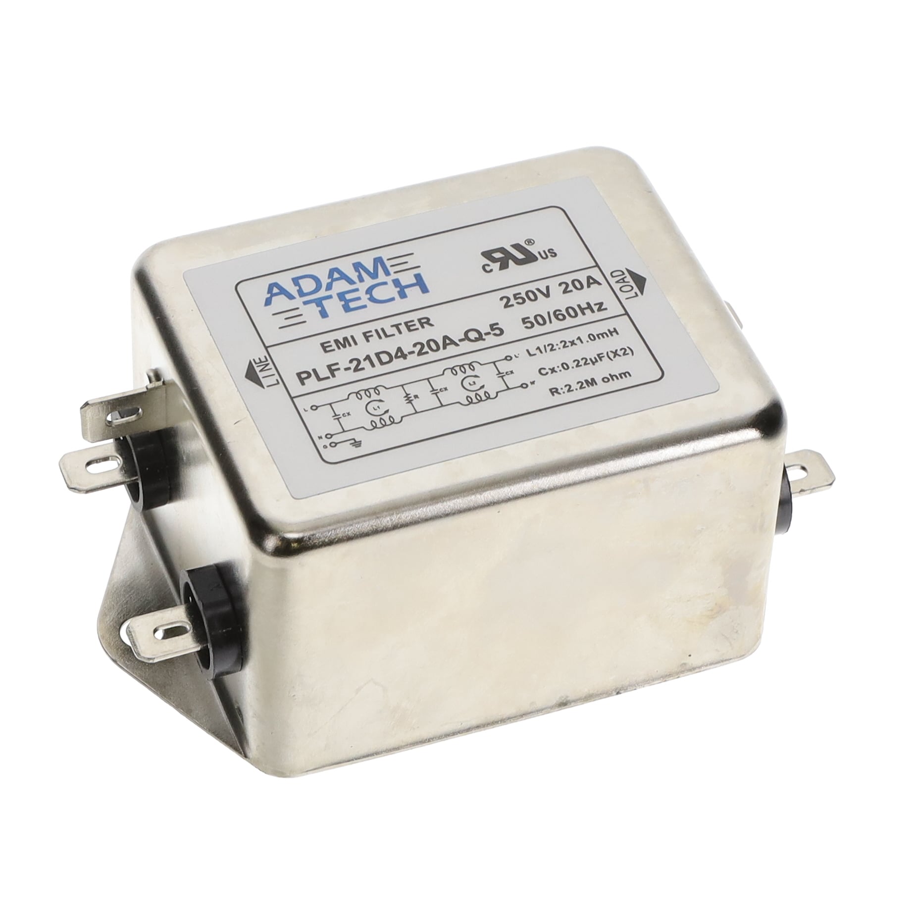 Adam Tech PLF-21D4-20A-S electronic component product image