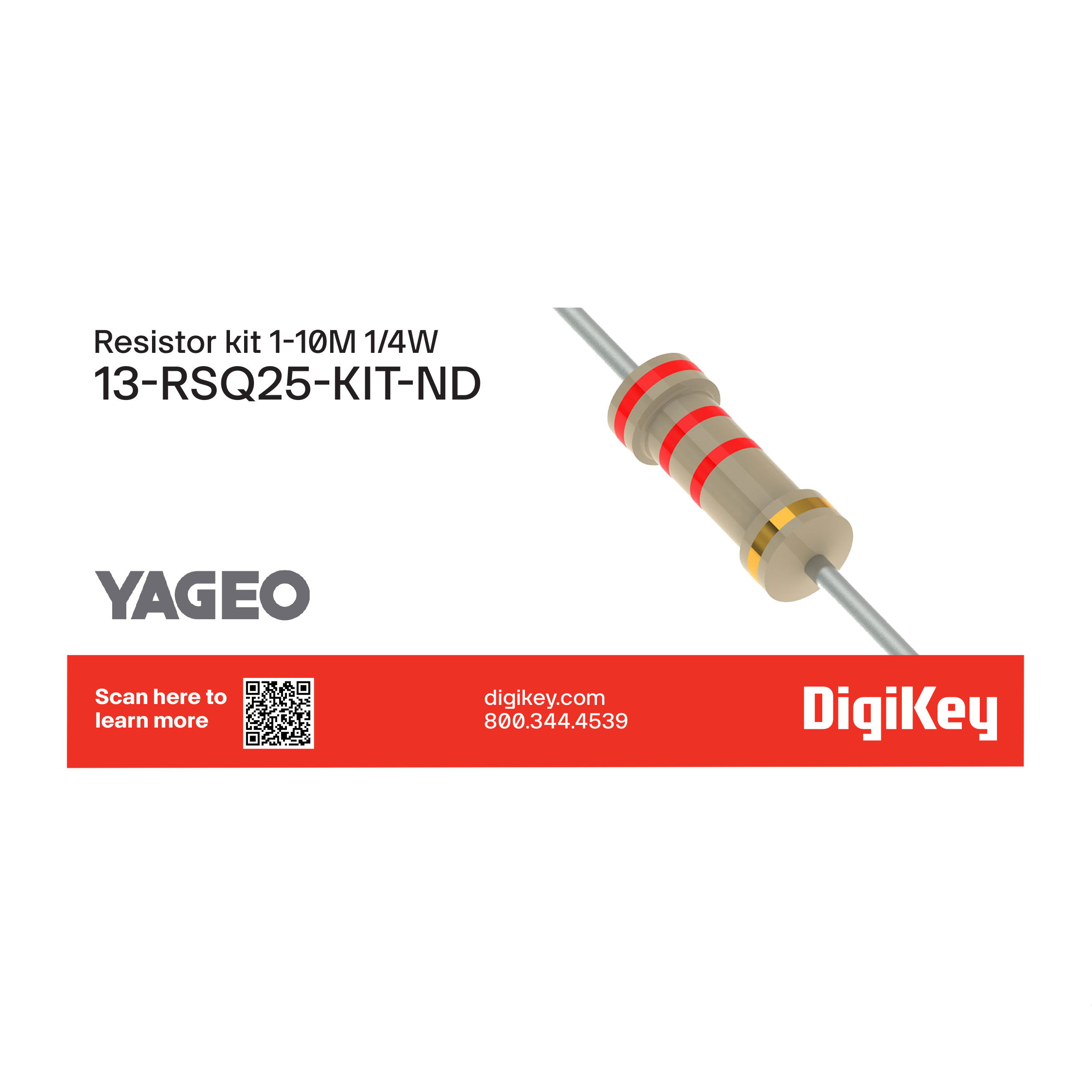 YAGEO RSQ25-KIT electronic component product image