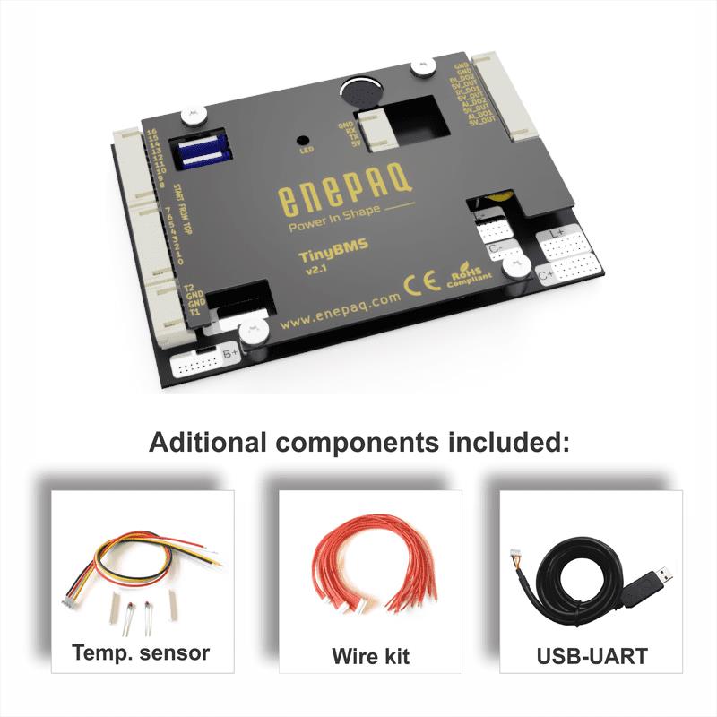 ENEPAQ TinyBMSv2.1-30A 4s-16s 12V-60V electronic component product image