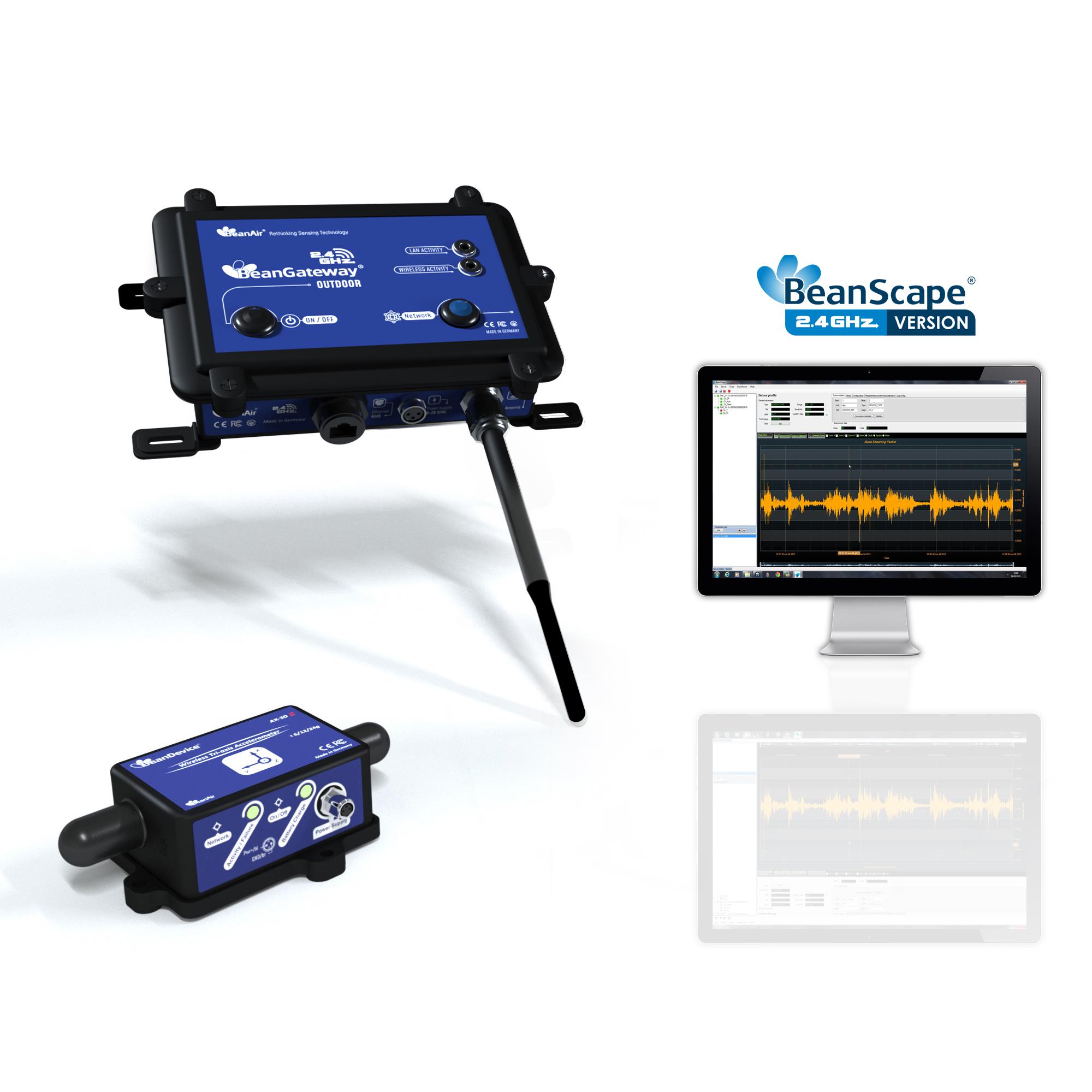 Beanair Sensors SK-SHOCK-AX-3DS-24G-SCM-OUT electronic component product image