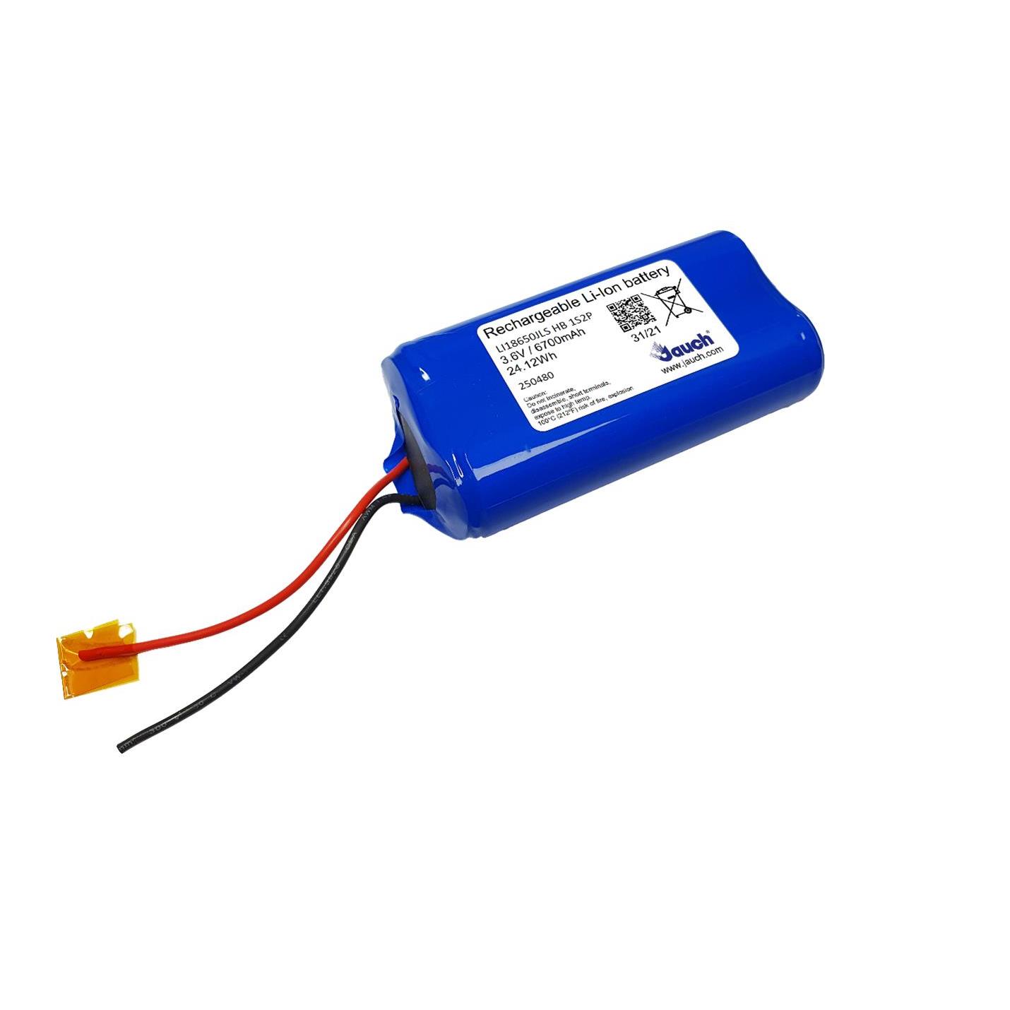 Jauch Quartz LI18650JLS HB 1S2P+PCM+FUSE+2 WIRES 70MM electronic component product image