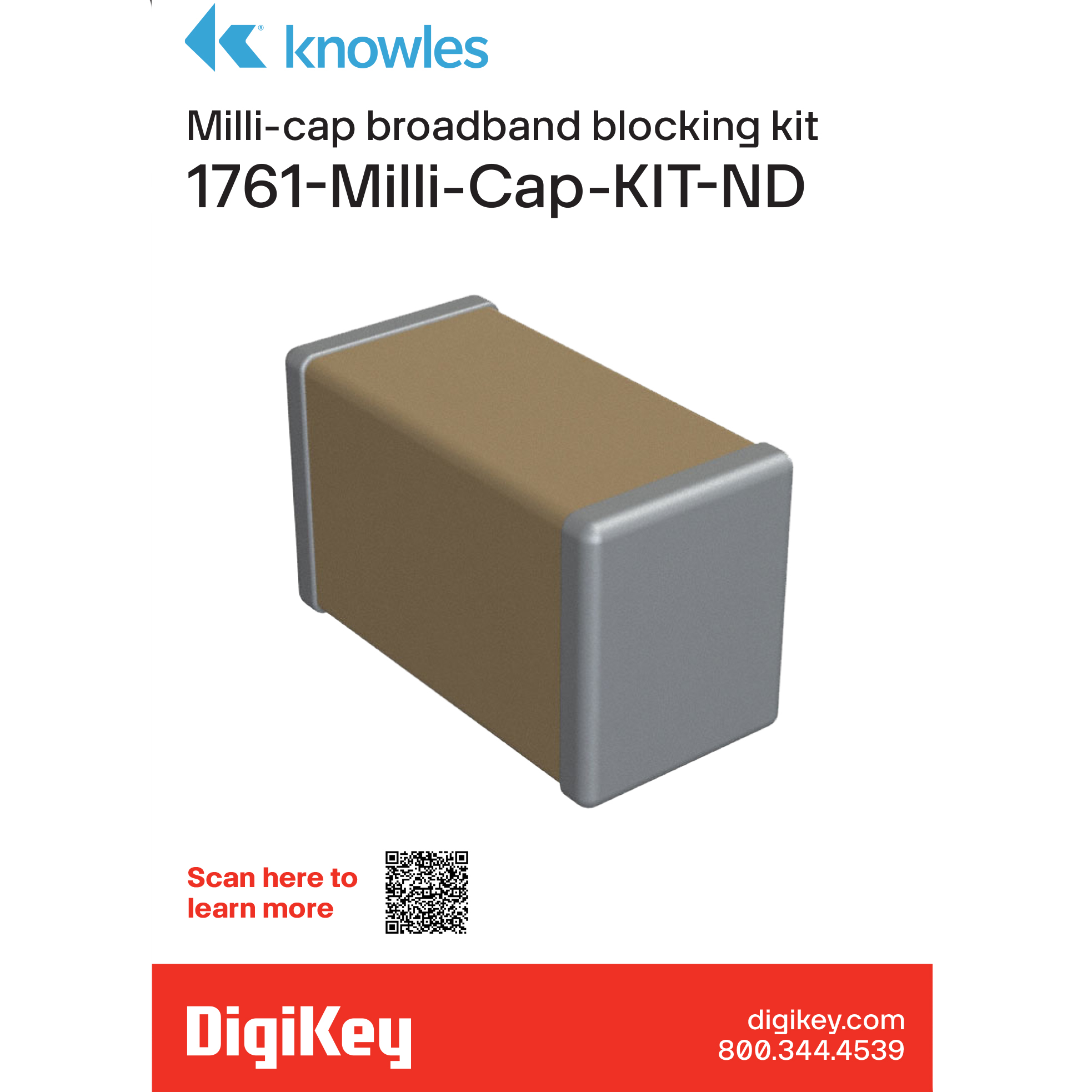 Knowles Dielectric Labs MILLI-CAP-KIT electronic component product image