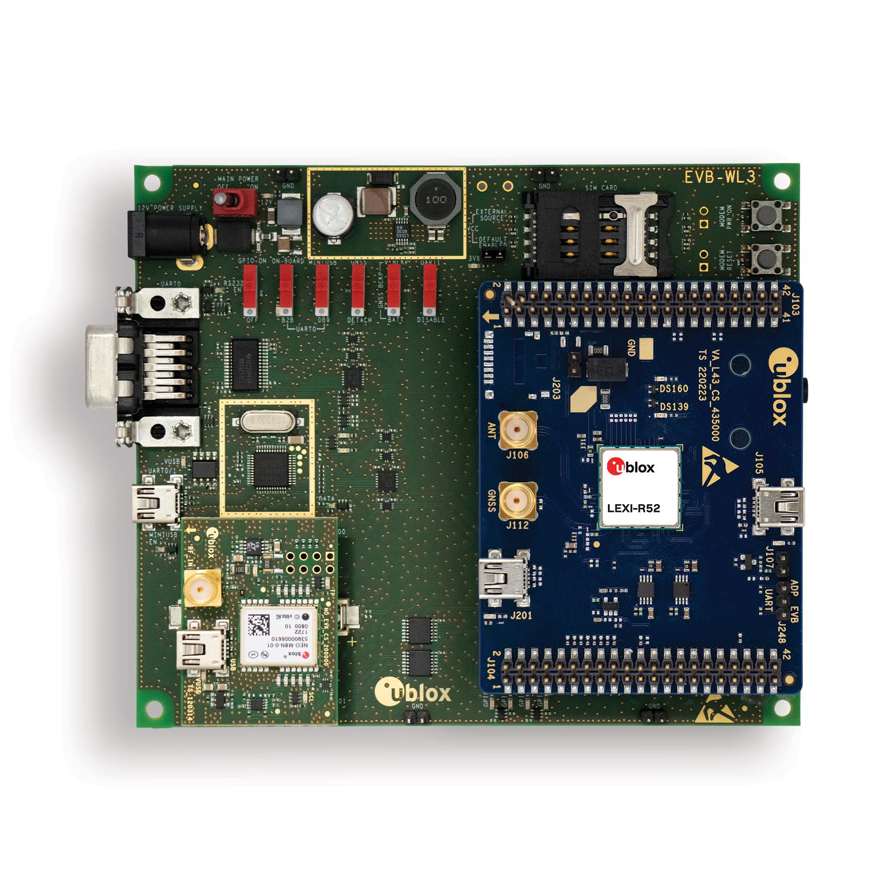 u-blox EVK-LEXI-R520-02 electronic component product image
