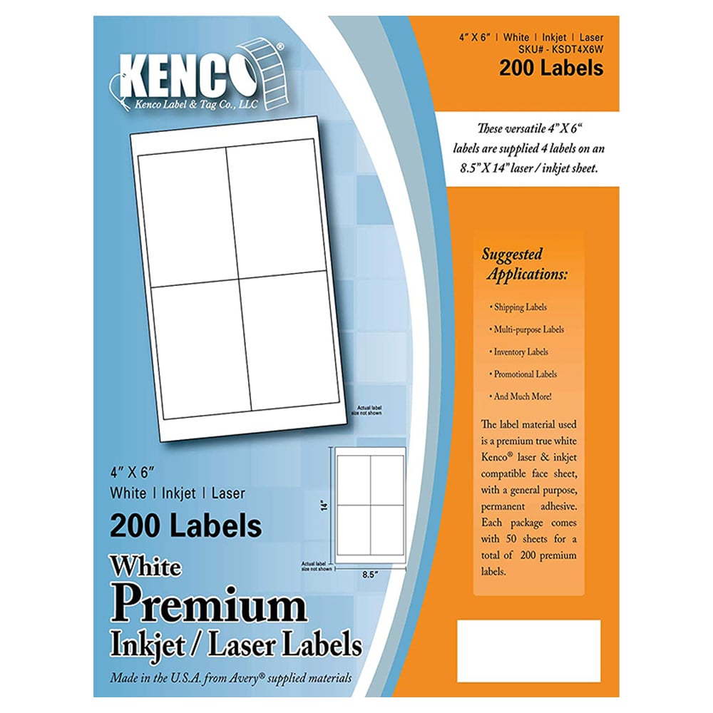 Kenco Label & Tag FBA-KSDT4X6W electronic component product image