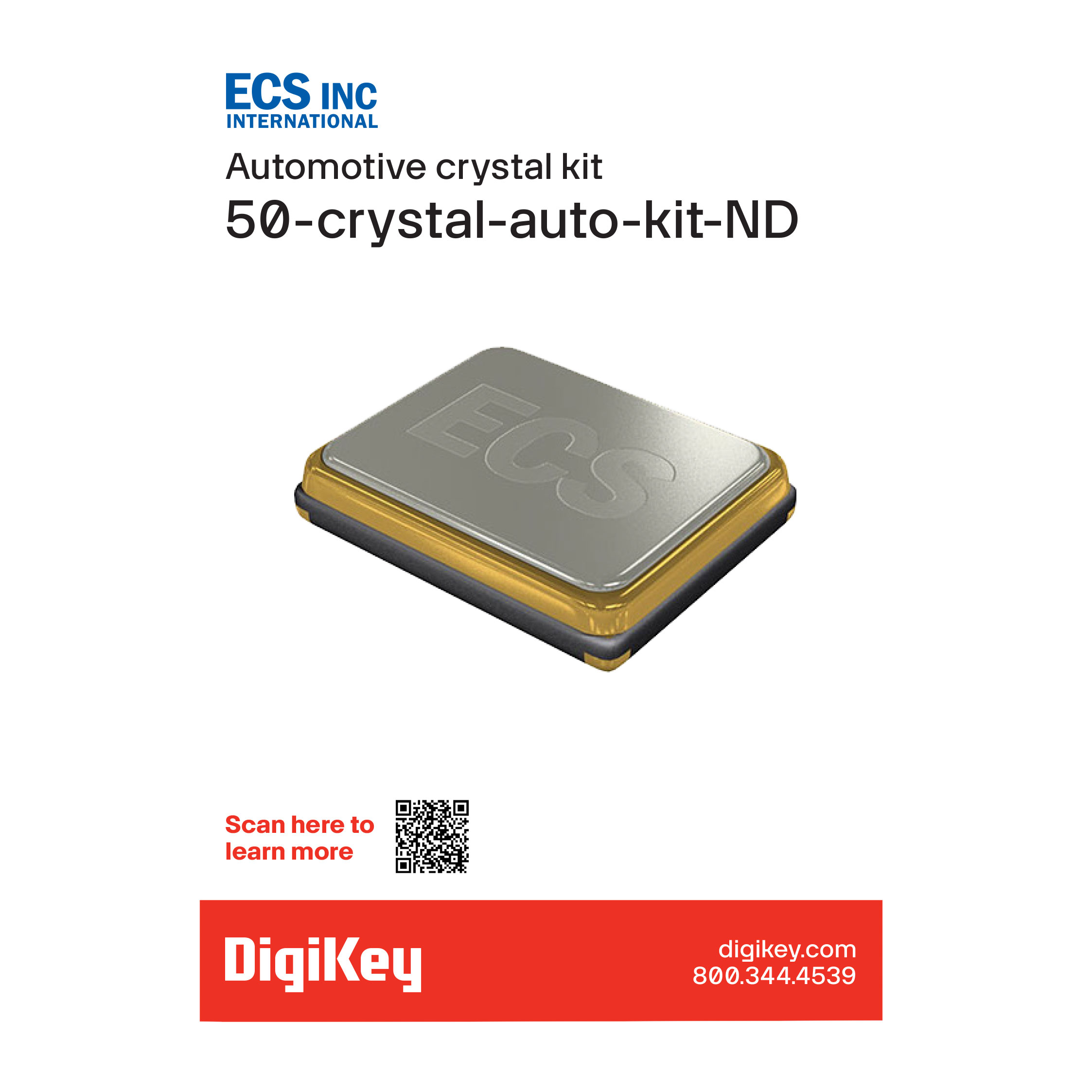 ECS Inc. CRYSTAL-AUTO-KIT electronic component product image