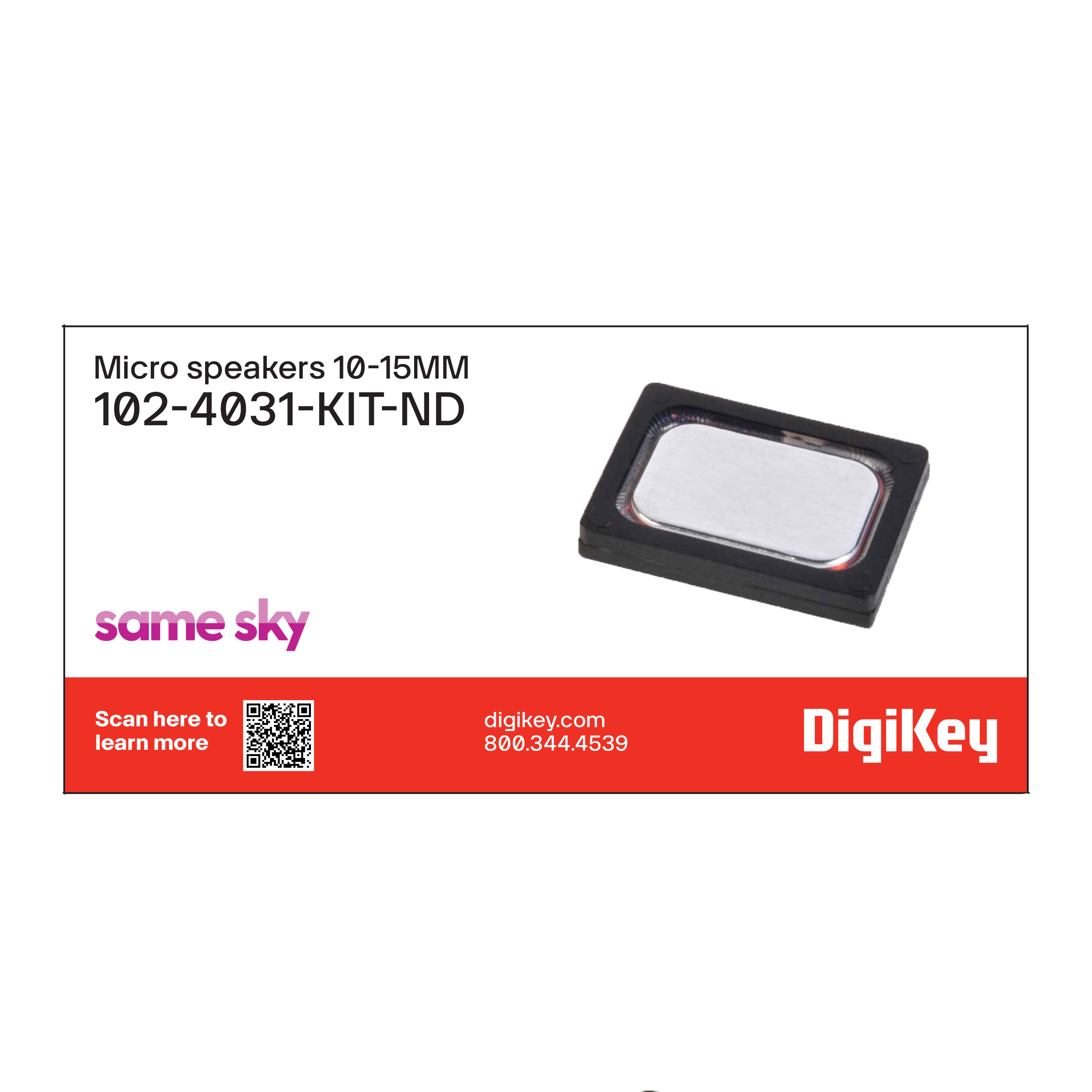 Same Sky (Formerly CUI Devices) 102-4031-KIT electronic component product image