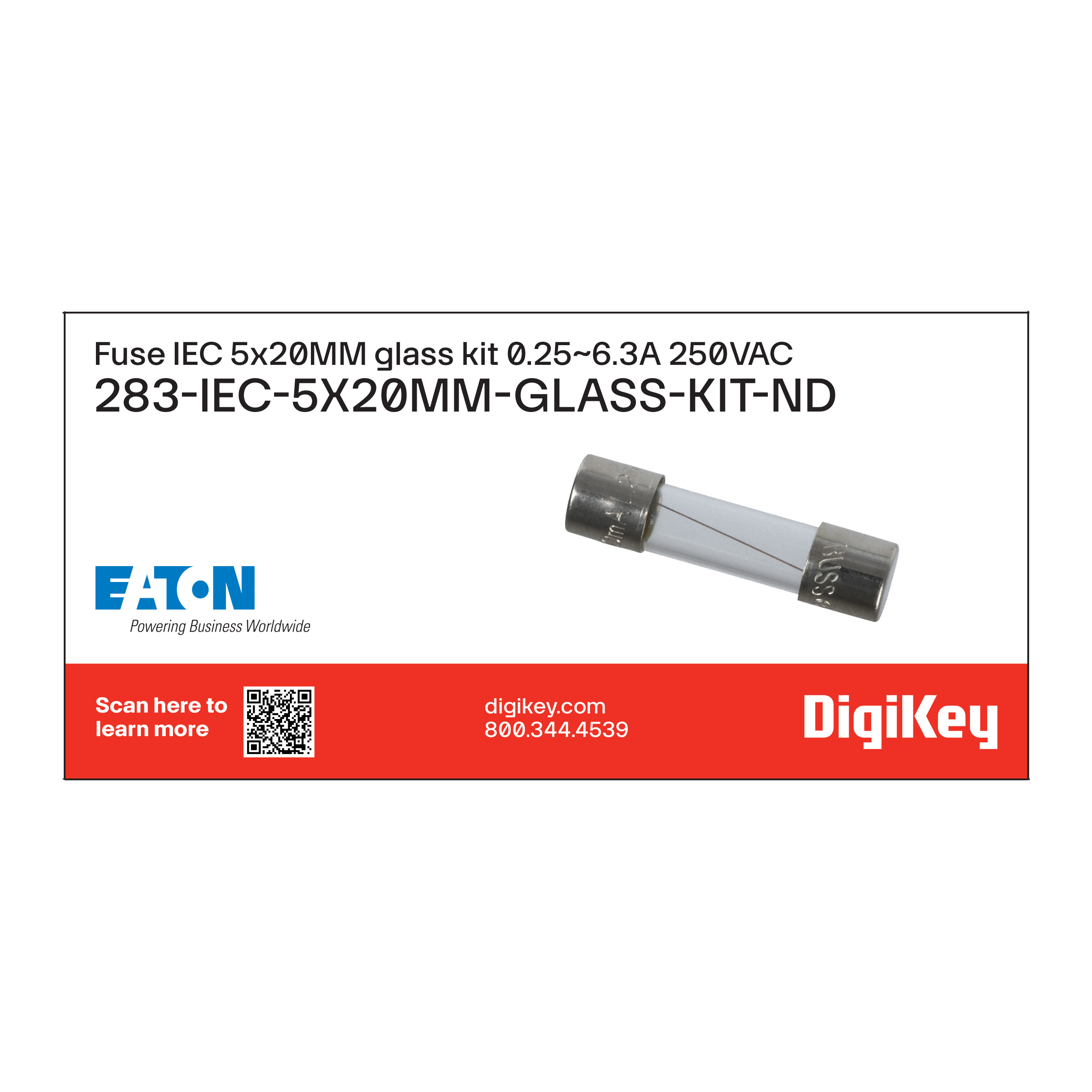 Eaton - Electronics Division IEC-5X20MM-GLASS-KIT electronic component product image