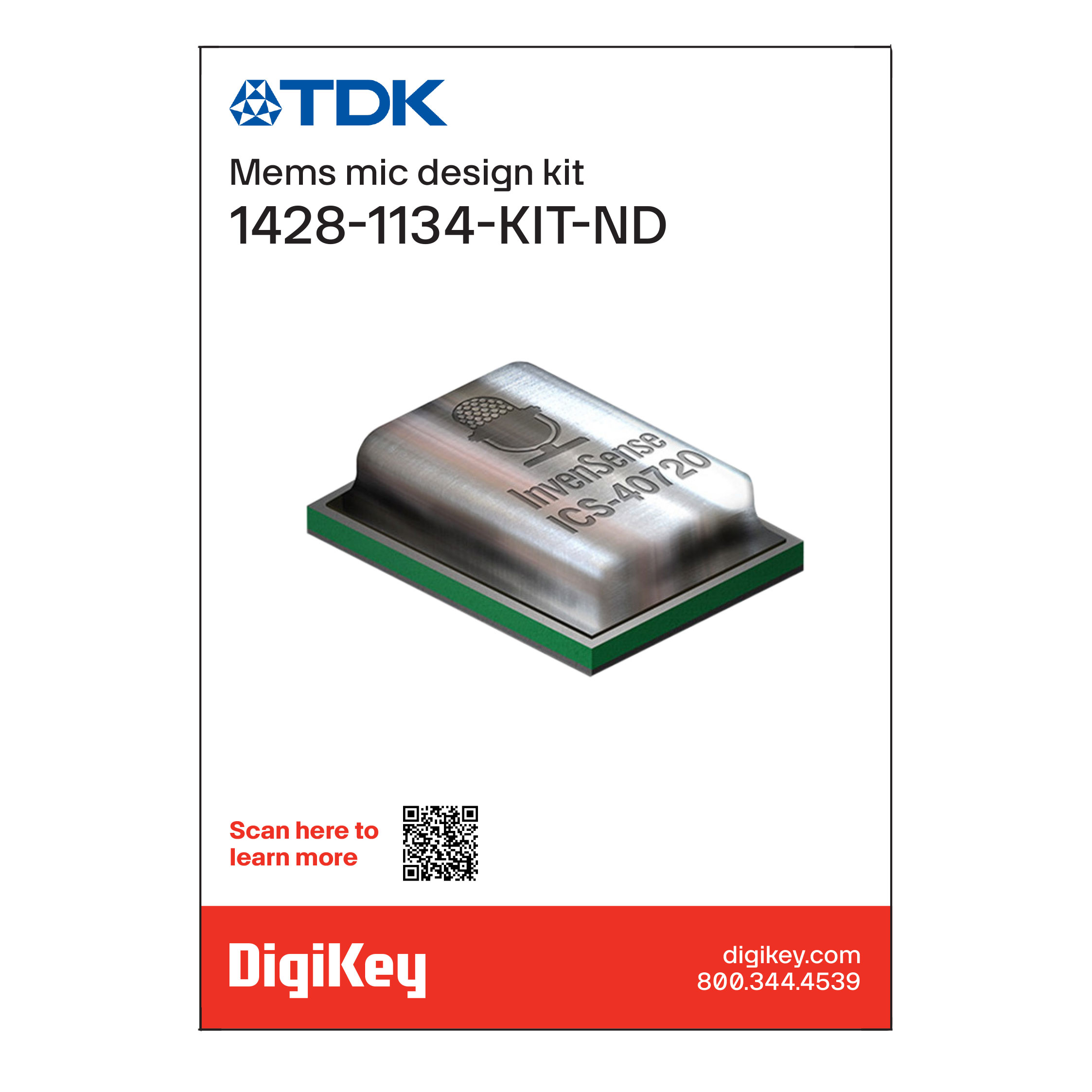 TDK InvenSense MEMS-KIT electronic component product image