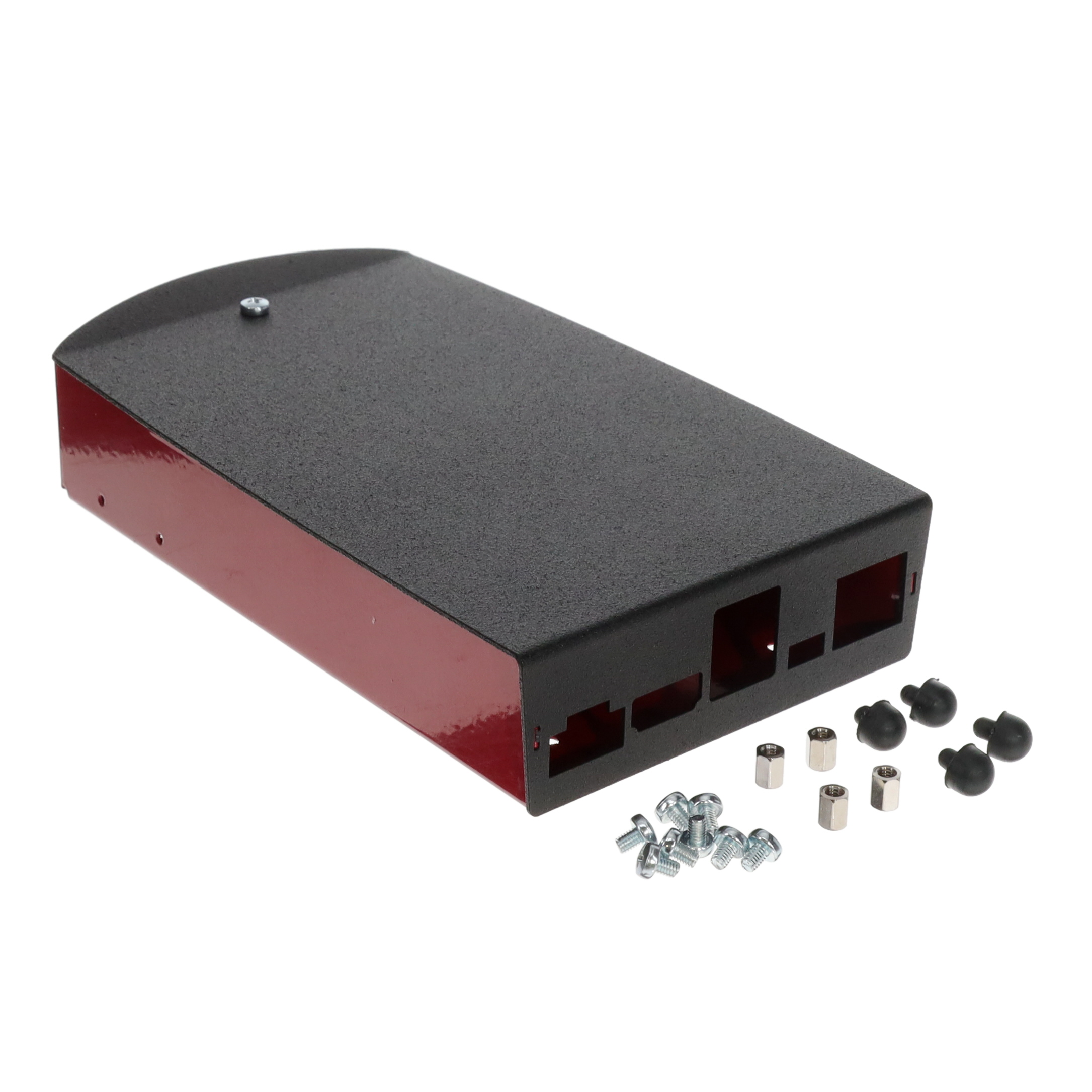 Olimex LTD BOX-MICRO-A-BLACK-RED electronic component product image
