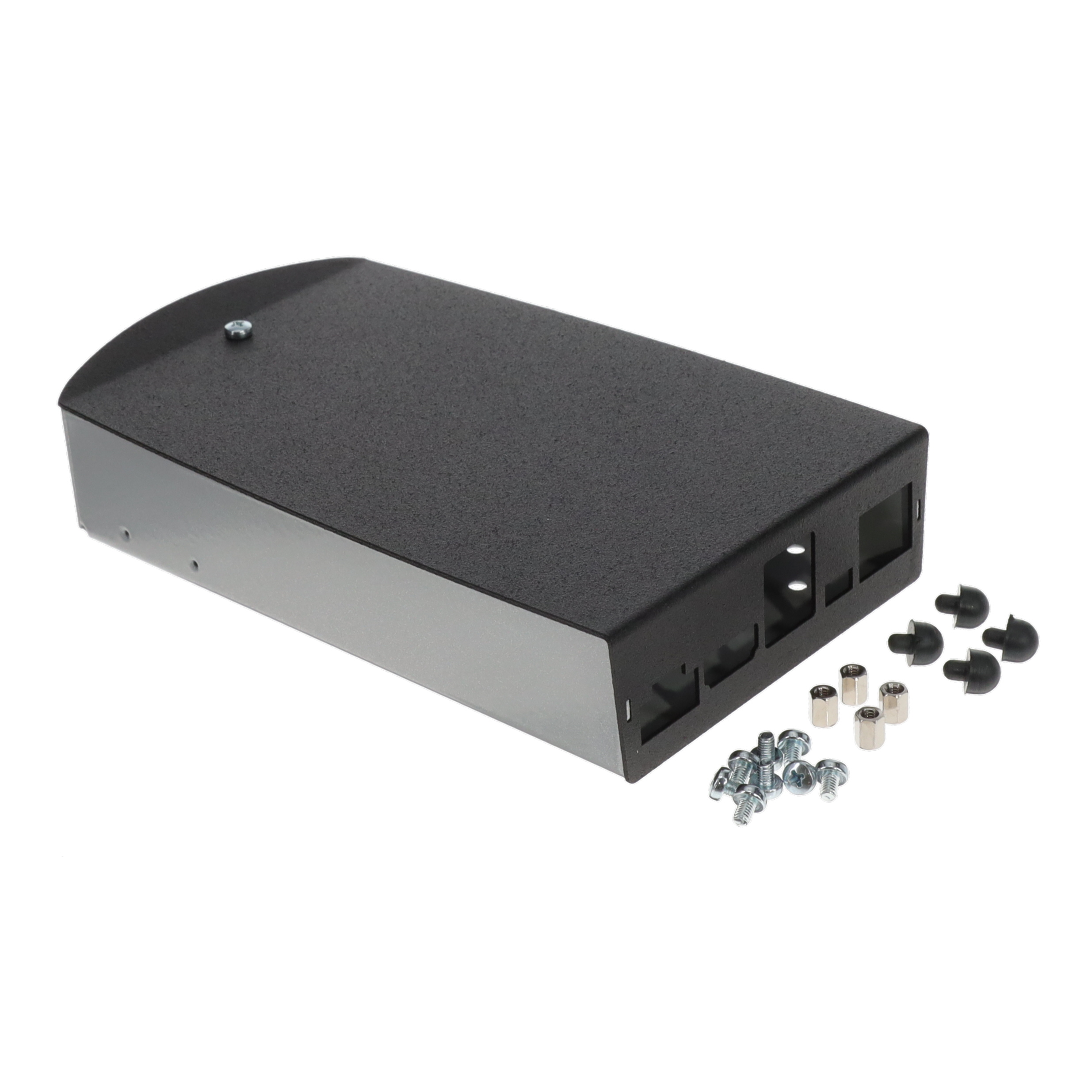 Olimex LTD BOX-MICRO-A-BLACK-SILVER electronic component product image