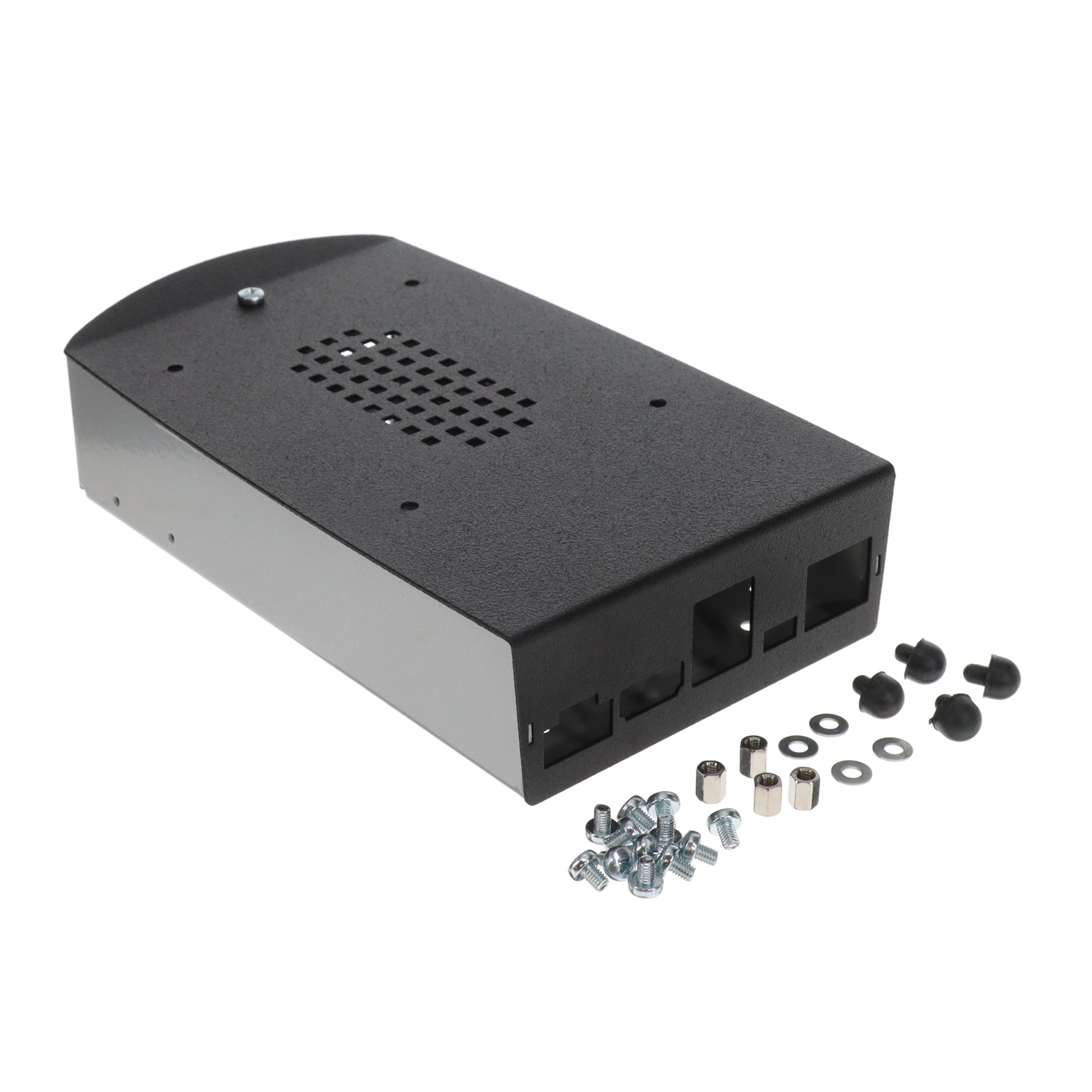Olimex LTD BOX-MICRO-B-BLACK-SILVER electronic component product image
