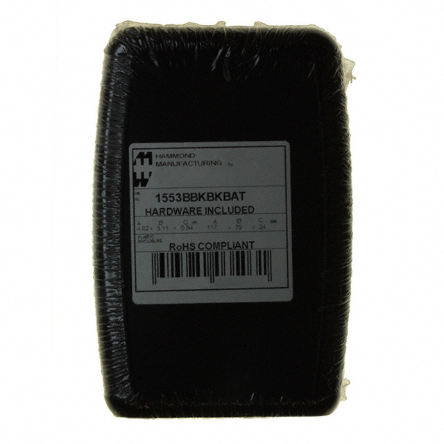 Hammond Manufacturing 1553BBKBKBAT electronic component product image