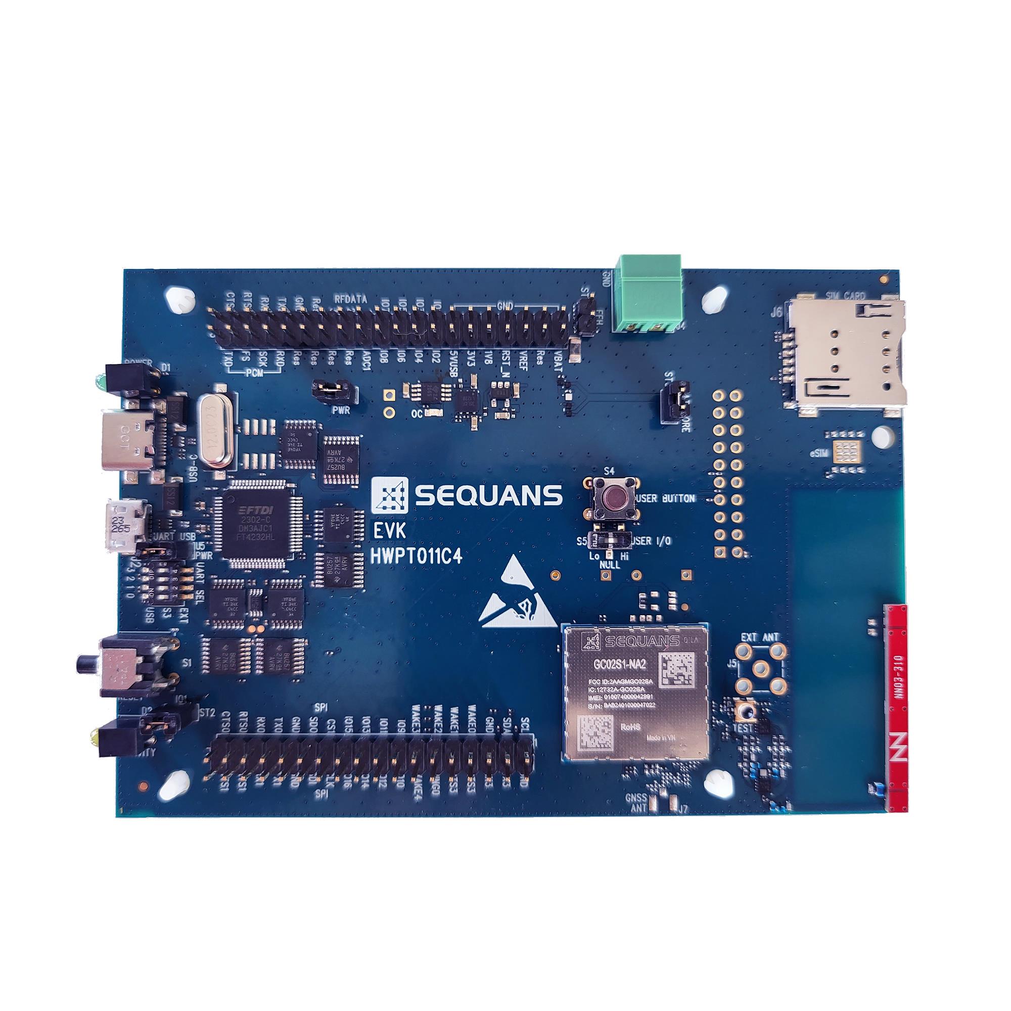 Sequans Communications CALLIOPE 2 GC02S1-NA2 EVK electronic component product image