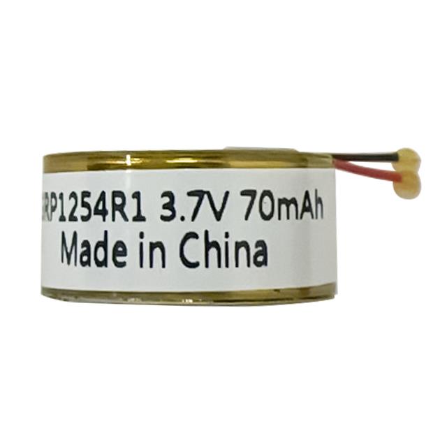 Grepow Inc. GRP1254-1C-3.7V-70mAh with Wire electronic component product image