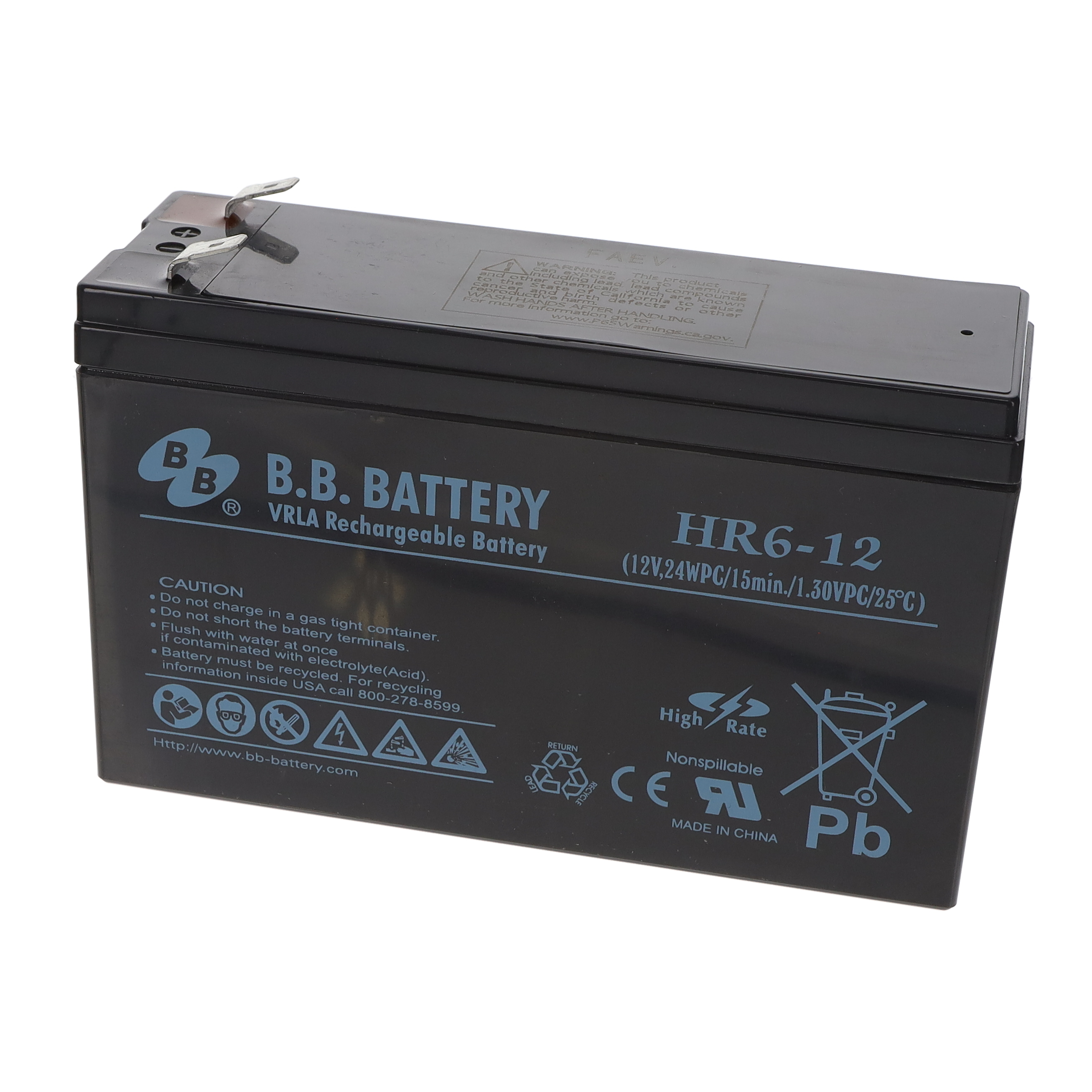 B B Battery HR6-12-T2 electronic component product image