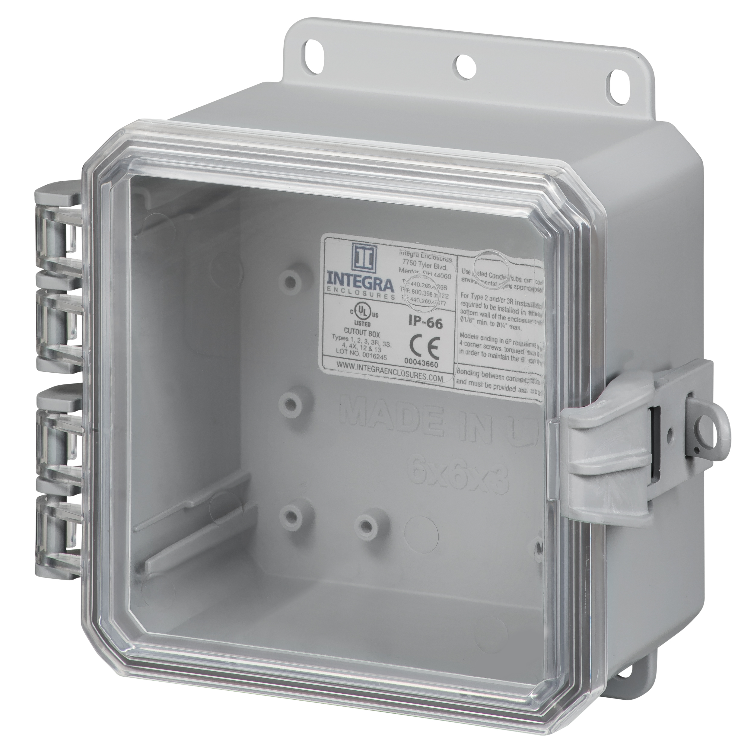 Integra Enclosures P6063CNL electronic component product image