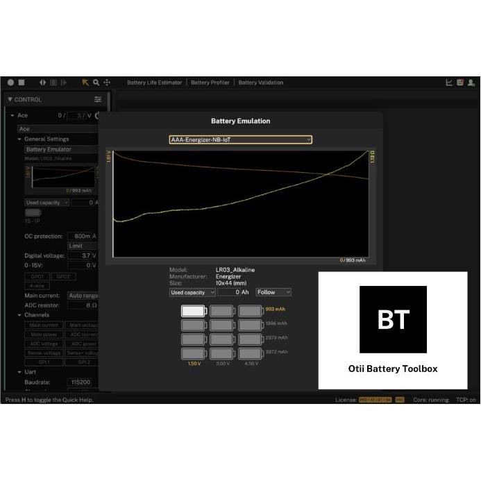 Qoitech AB OTII-BATTERY-TOOLBOX electronic component product image
