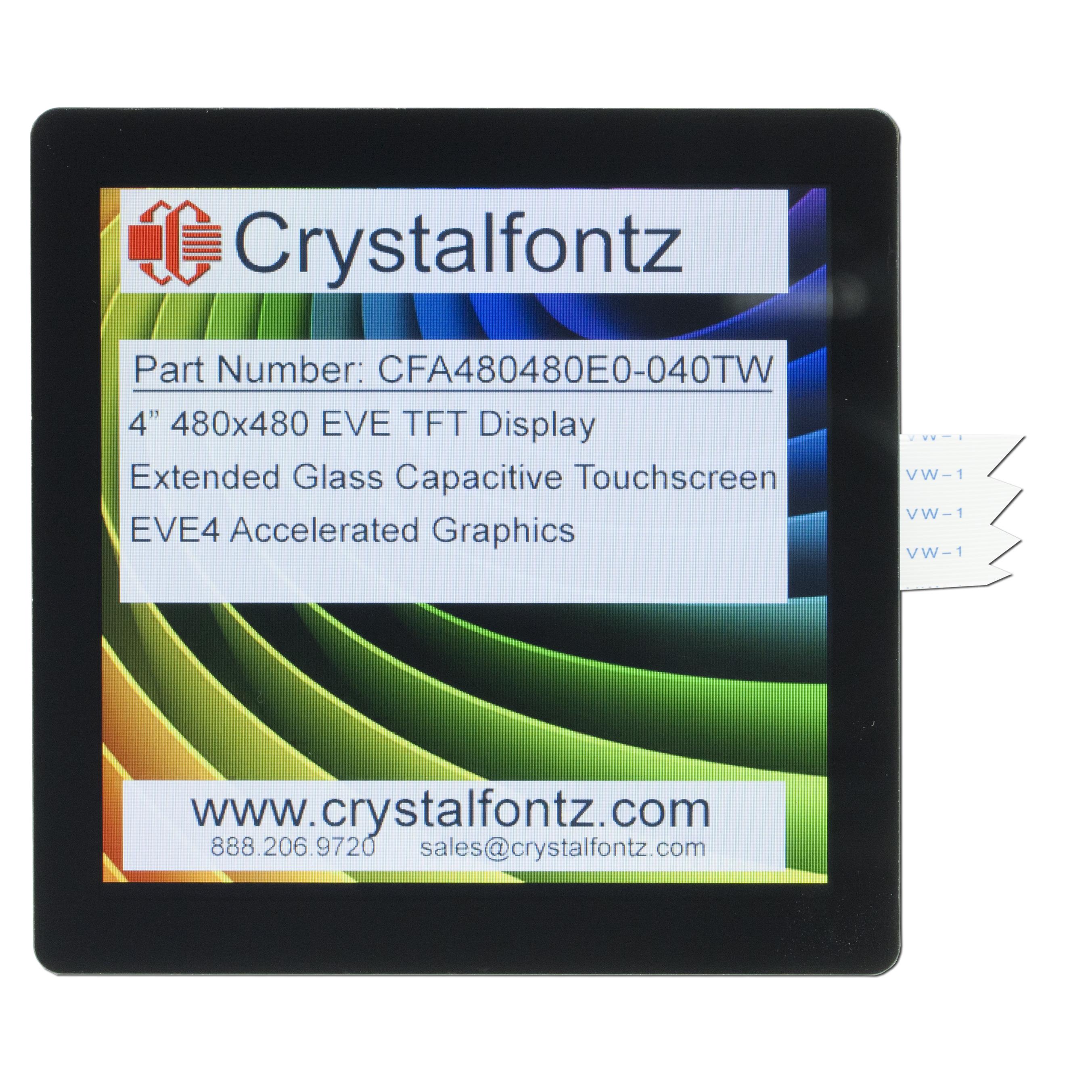 Crystalfontz CFA480480E0-040TW electronic component product image