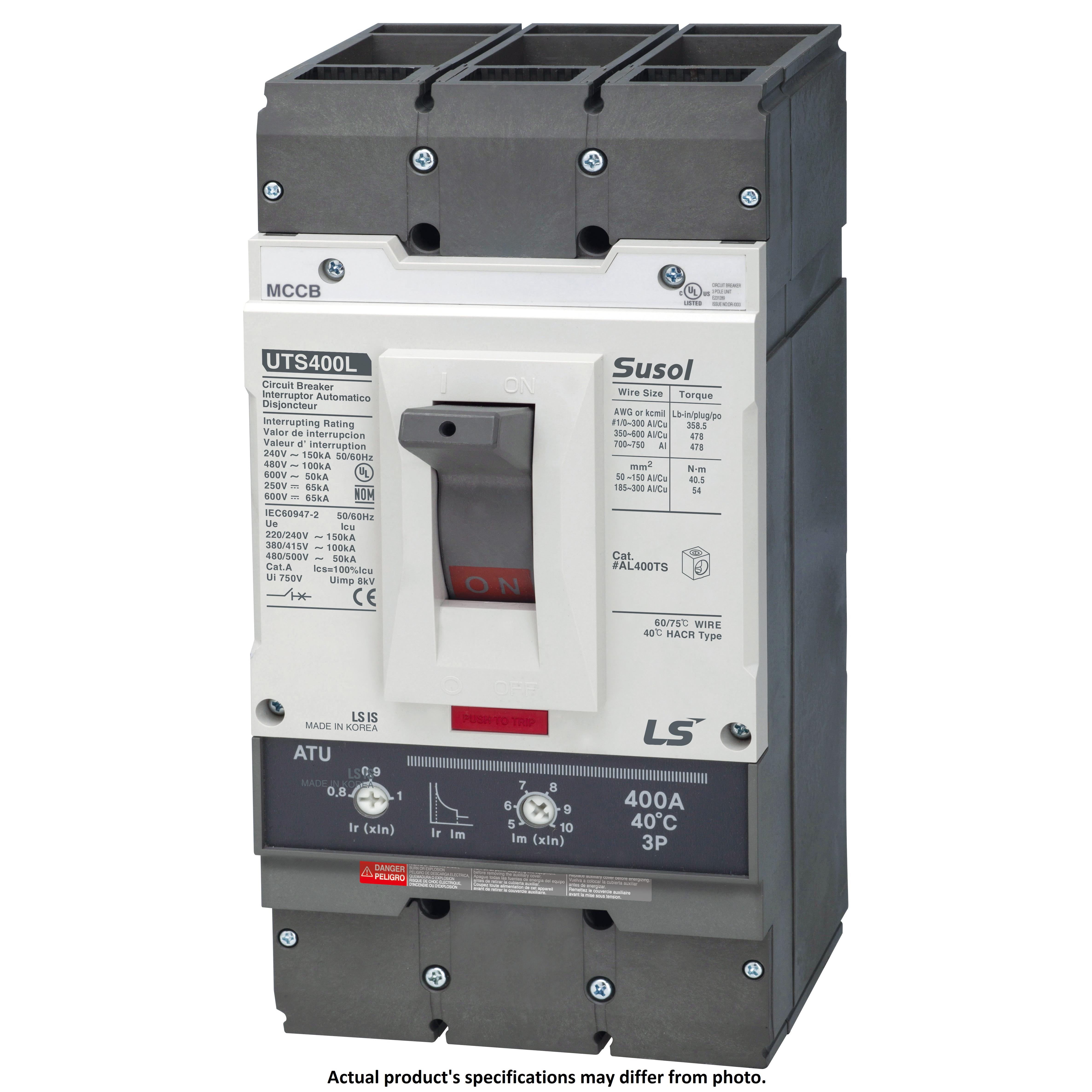LS Electric UTS400H FTU 300A 3P LL UL electronic component product image
