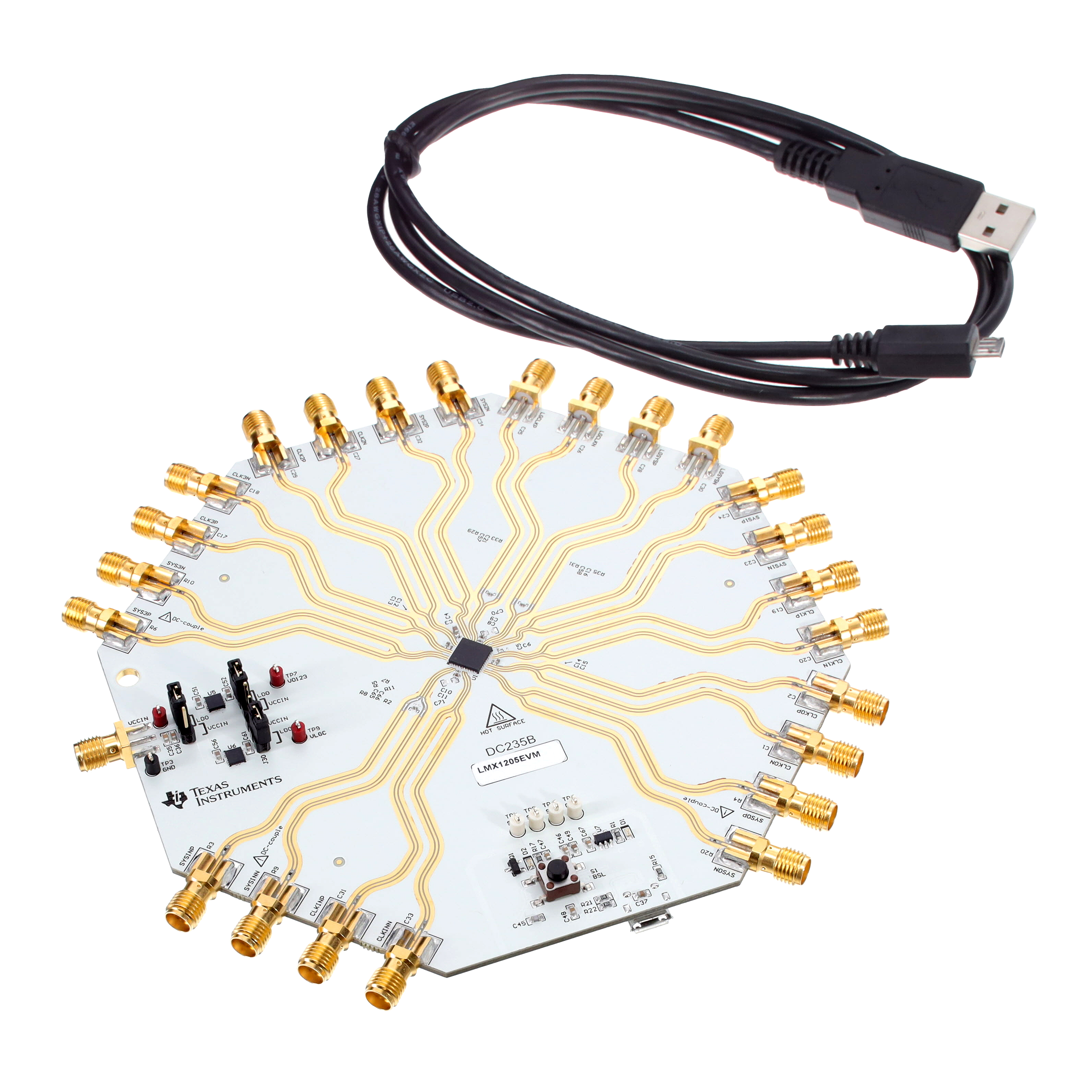 Texas Instruments LMX1205EVM electronic component product image