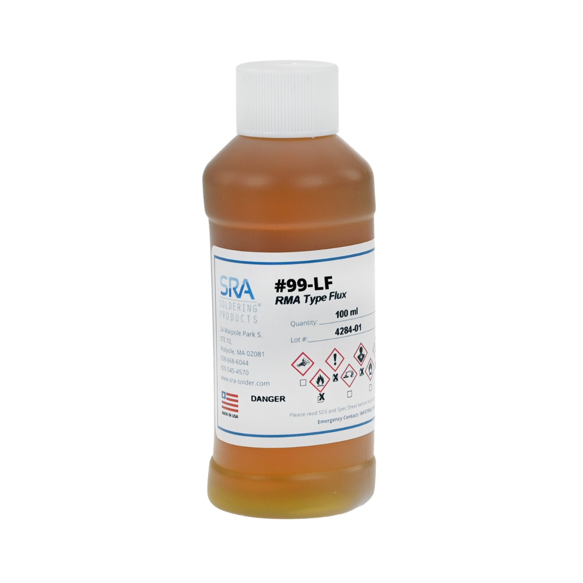 SRA Soldering Products FLS99LF-100ML electronic component product image