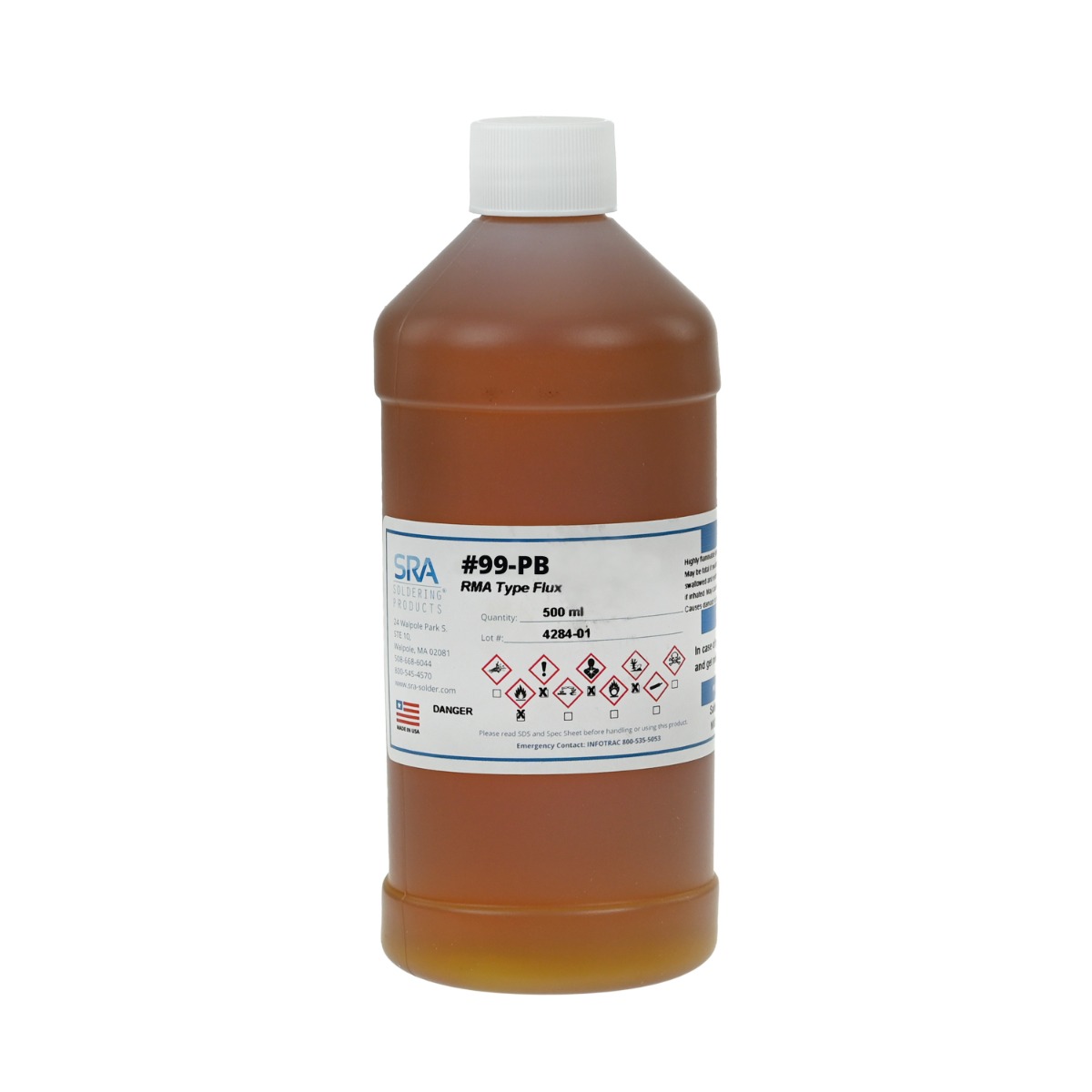 SRA Soldering Products FLS99PB-500ML electronic component product image