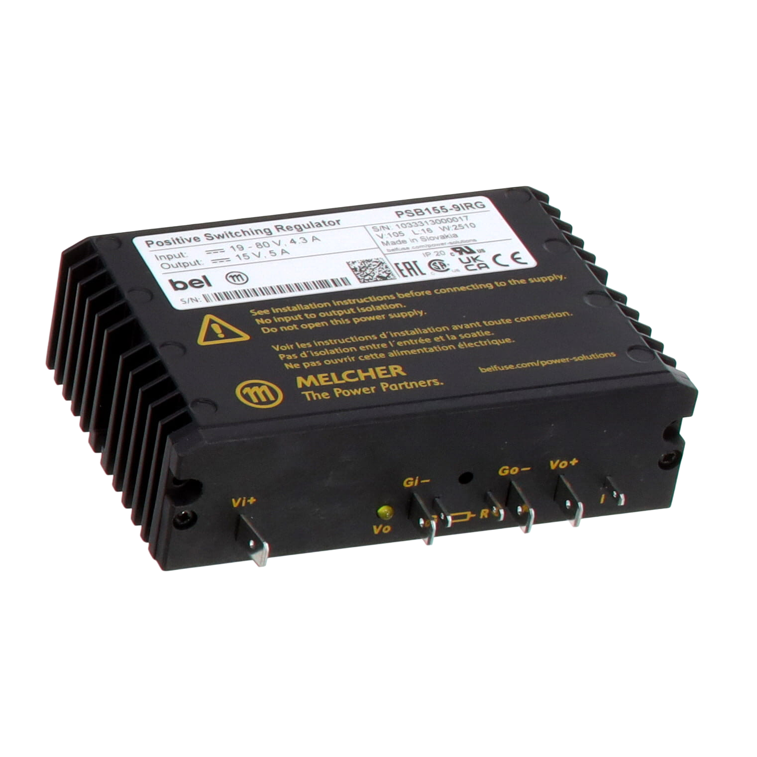 Bel Power Solutions PSB155-9IRG electronic component product image