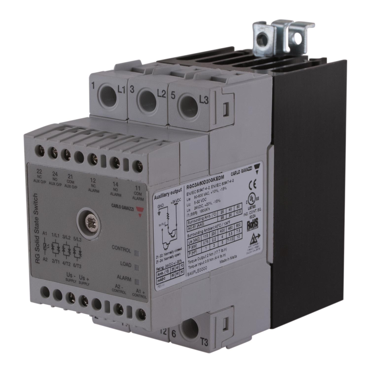 Carlo Gavazzi Inc. RGC3A60D20GKEAM electronic component product image