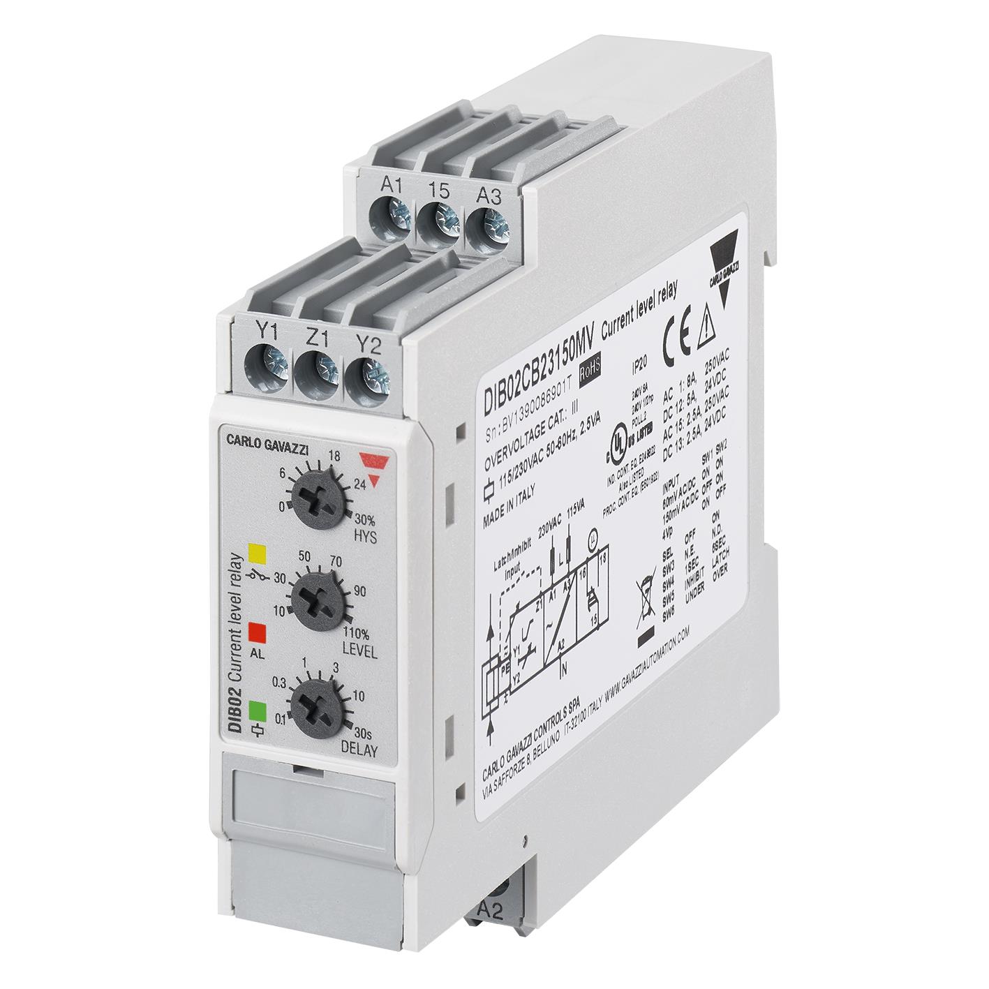 Carlo Gavazzi Inc. DIB02CB23150MV electronic component product image