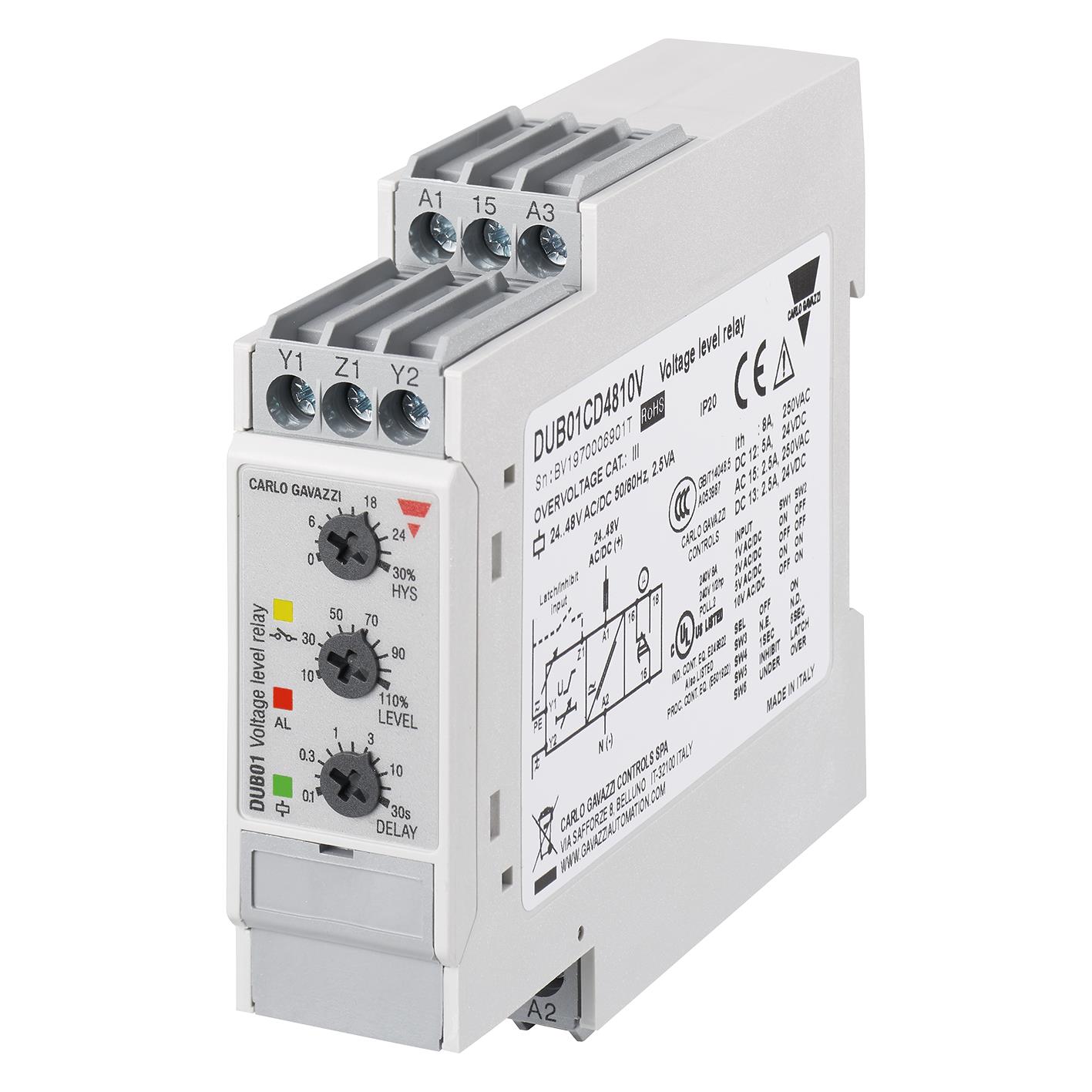 Carlo Gavazzi Inc. DUB01CD4810V electronic component product image