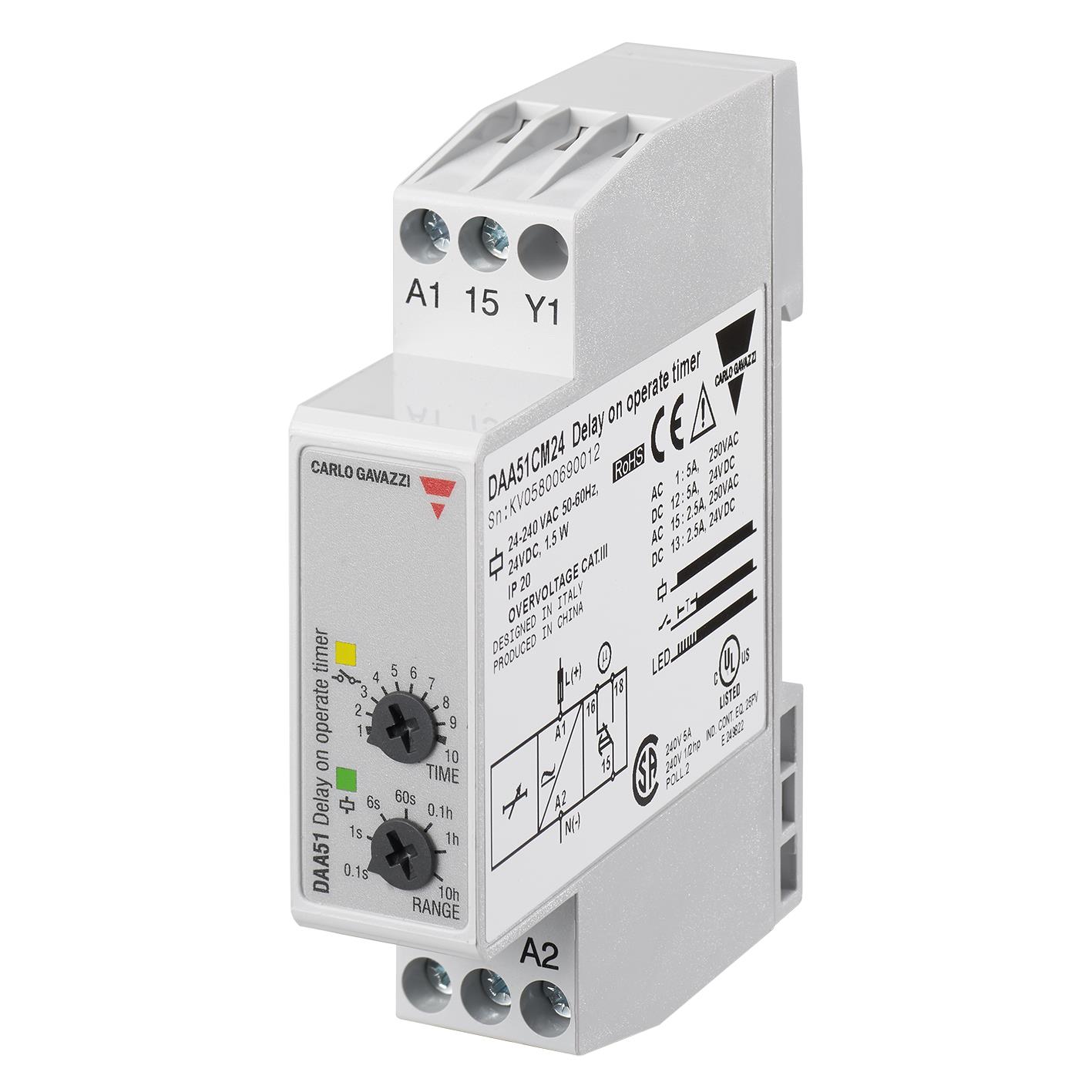 Carlo Gavazzi Inc. DAA51CM24 electronic component product image